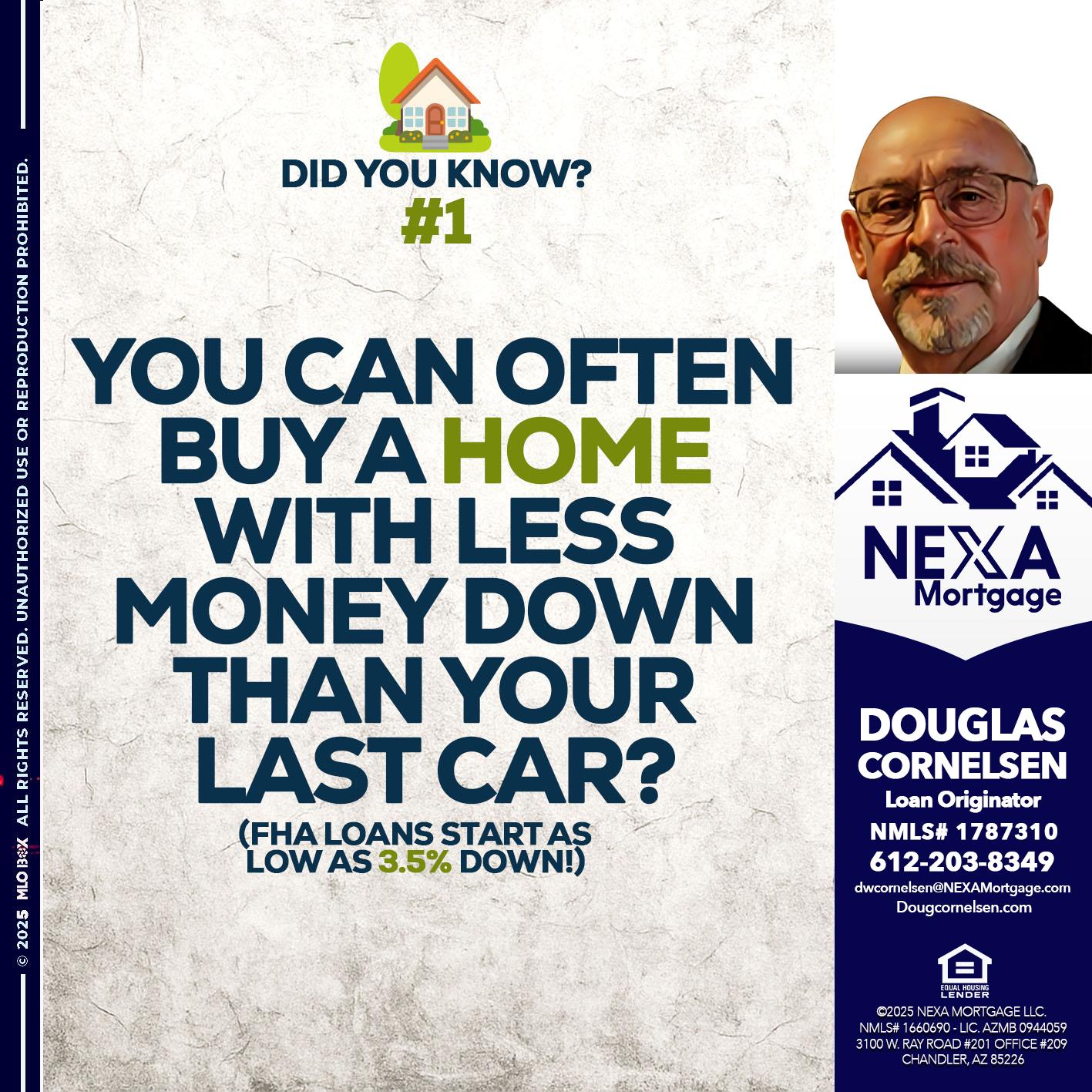 DID YOU KNOW #1 - Douglas Cornelsen -Loan Originator