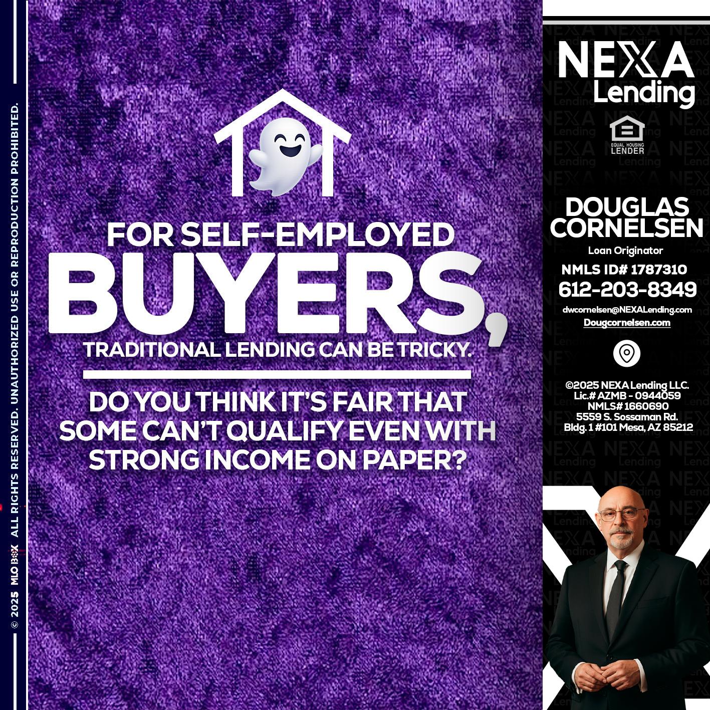 for self employed - Douglas Cornelsen -Loan Originator