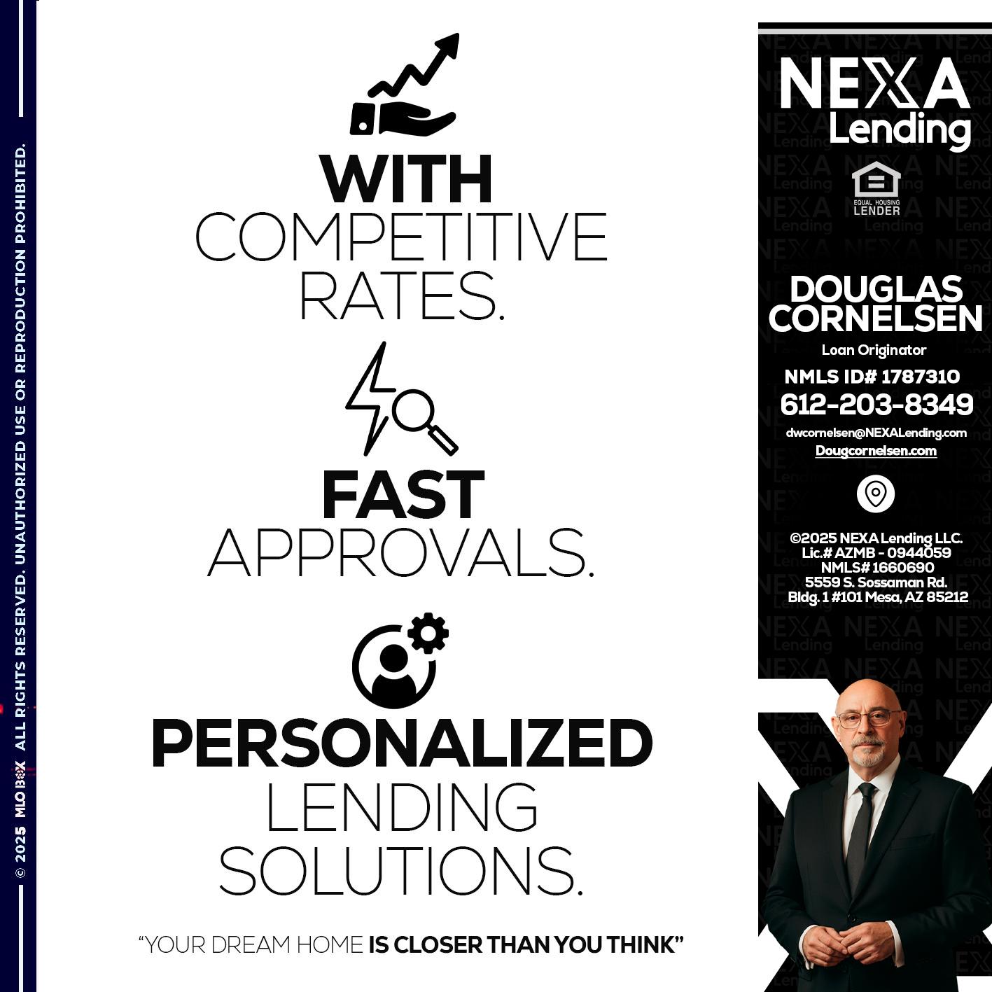 WITH COMPETITIVES RATES - Douglas Cornelsen -Loan Originator