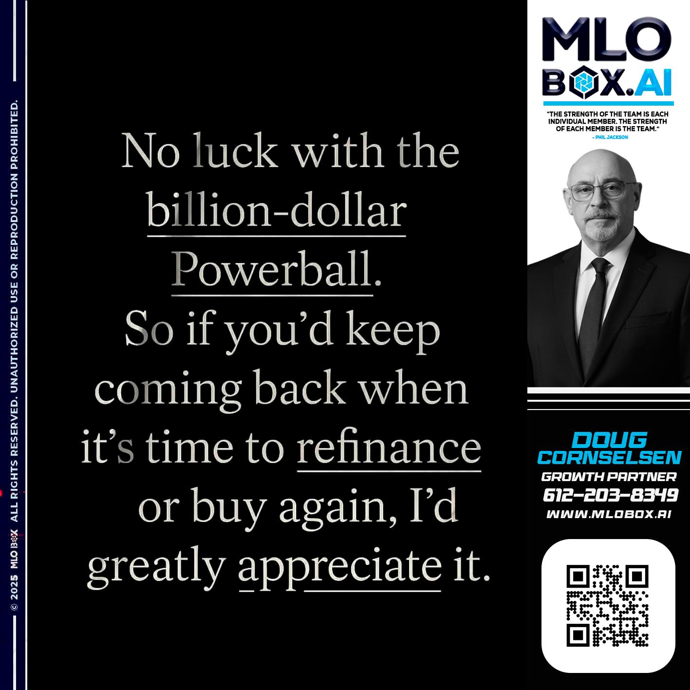 NO LUCK - Douglas Cornelsen -Loan Originator