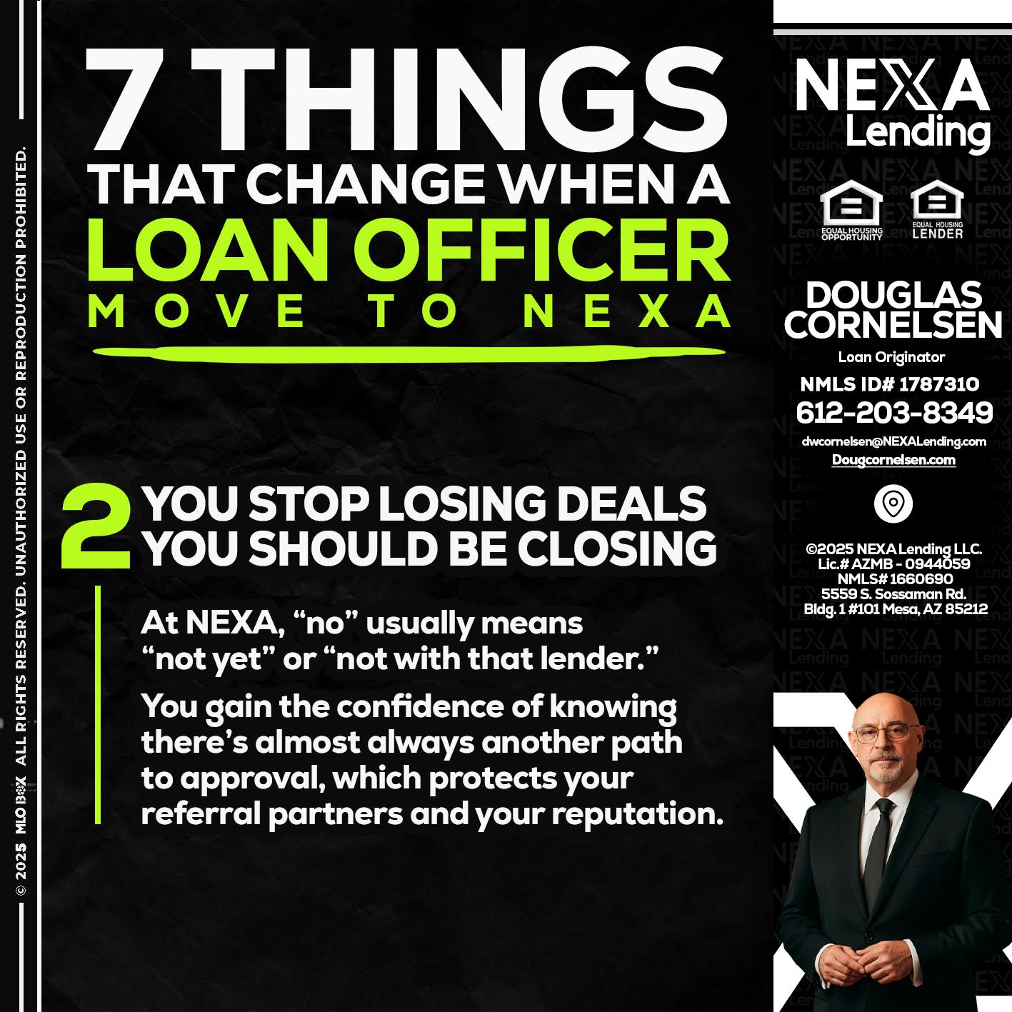7 THINGS (2) - Douglas Cornelsen -Loan Originator