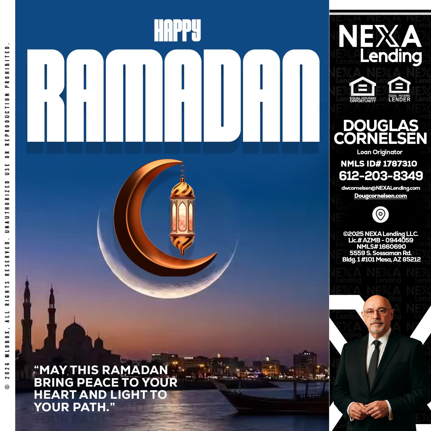 RAMADAN - Douglas Cornelsen -Loan Originator