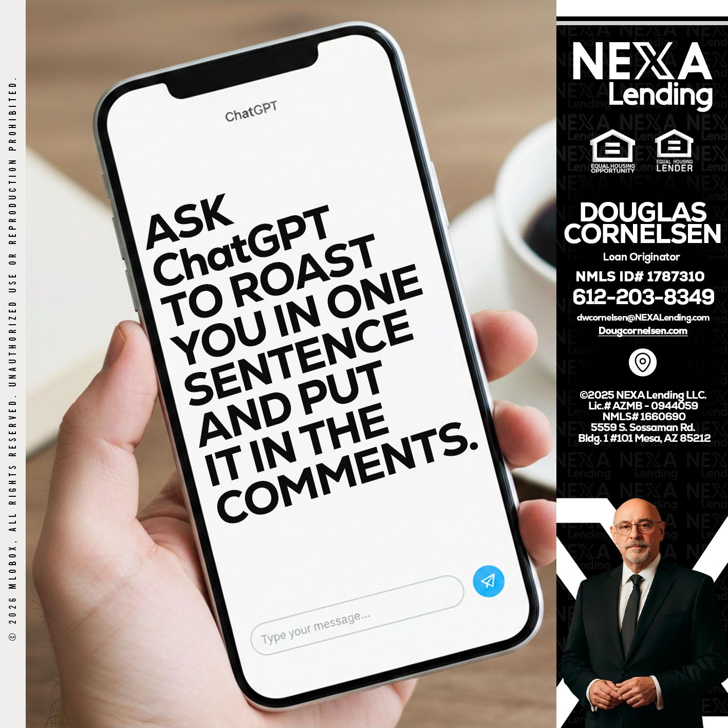 ask chatgpt - Douglas Cornelsen -Loan Originator