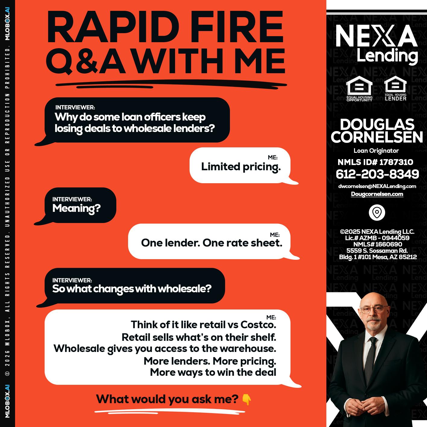 Q&A - Douglas Cornelsen -Loan Originator