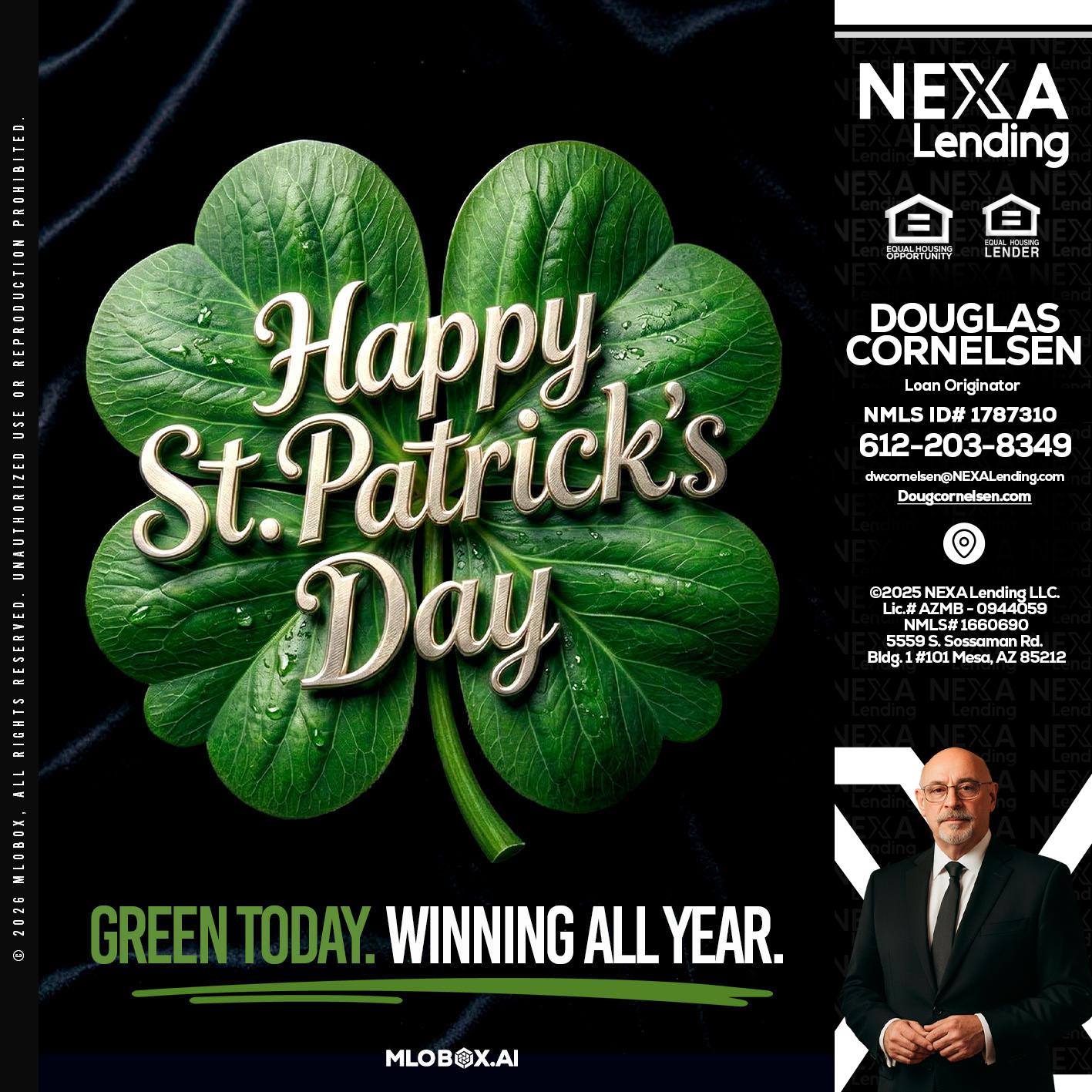 happy st. Patricks day - Douglas Cornelsen -Loan Originator