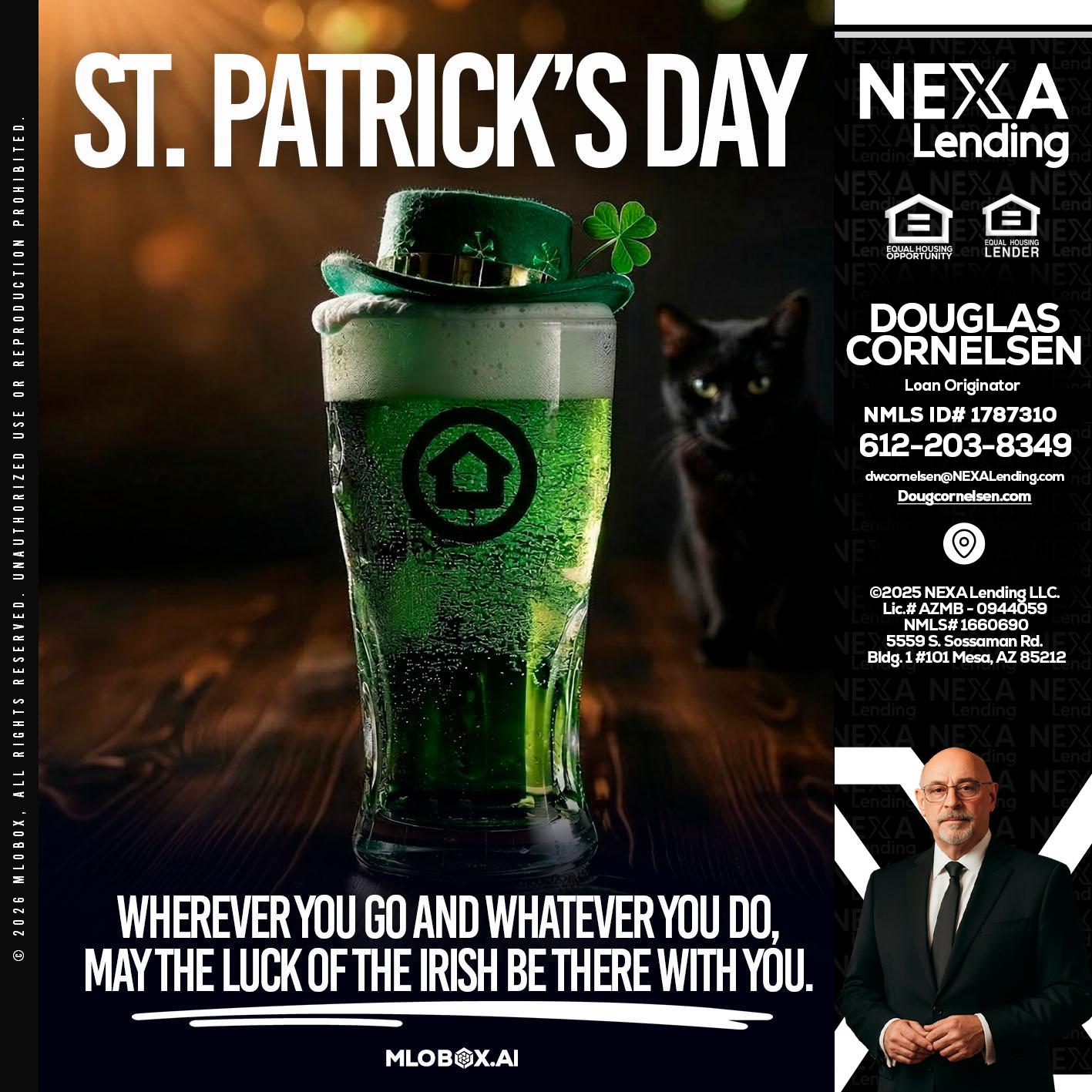 st. Patricks day - Douglas Cornelsen -Loan Originator