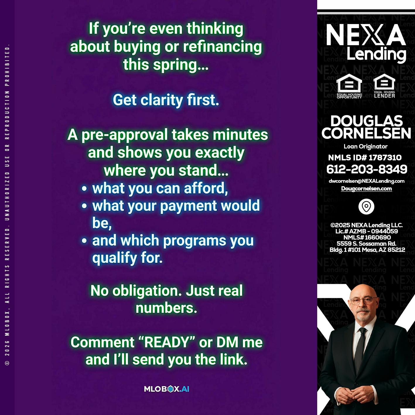 IF YOU THINKING - Douglas Cornelsen -Loan Originator