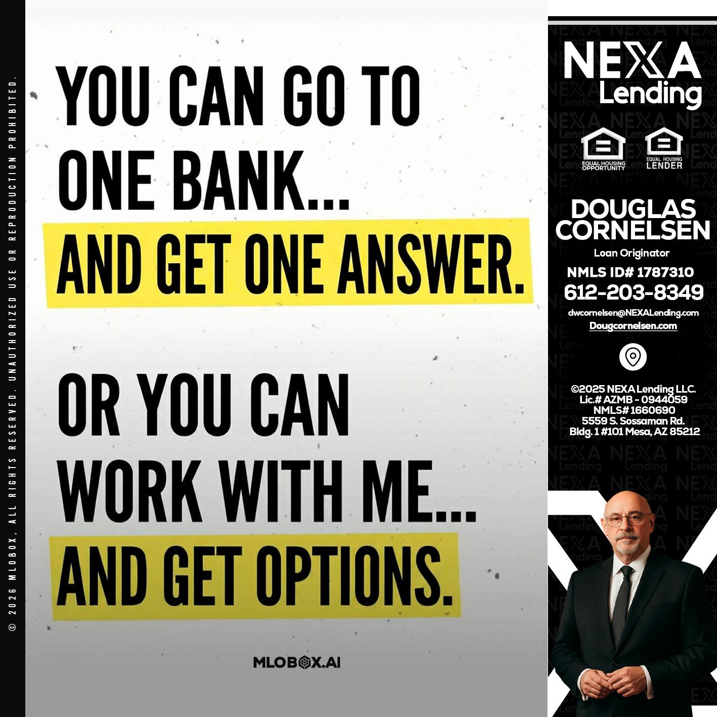 YOU CAN GO TO - Douglas Cornelsen -Loan Originator