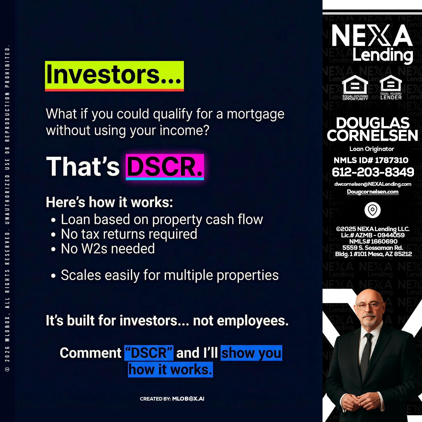 INVESTORS - Douglas Cornelsen -Loan Originator