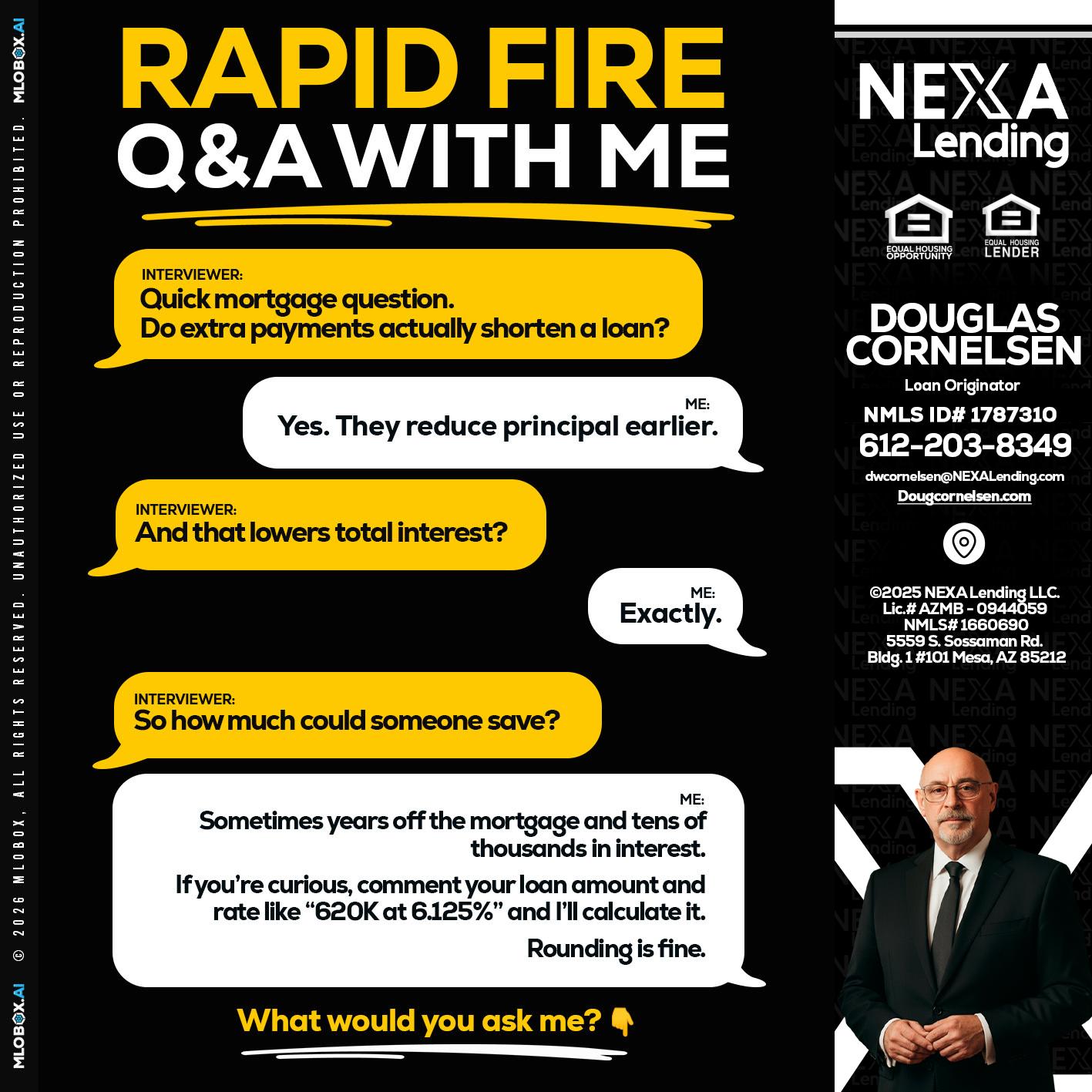 RAPID FIRE QA - Douglas Cornelsen -Loan Originator