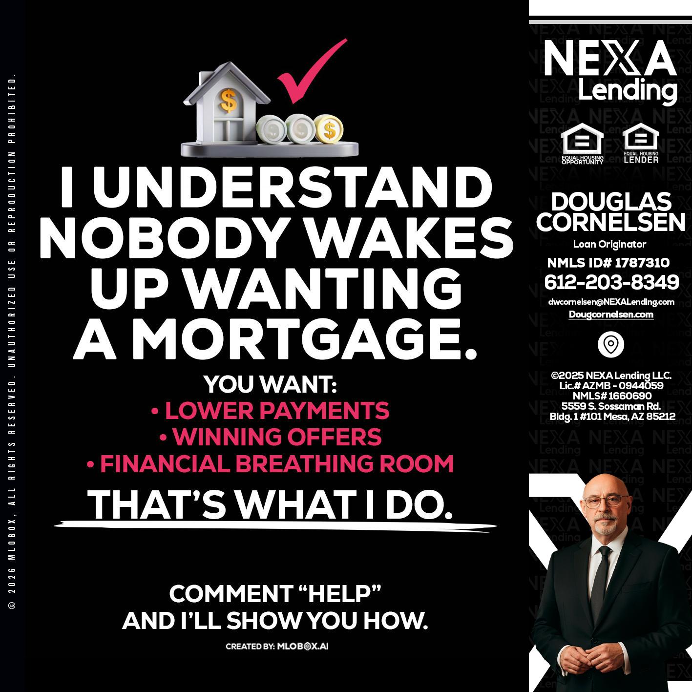 I UNDERSTAND - Douglas Cornelsen -Loan Originator