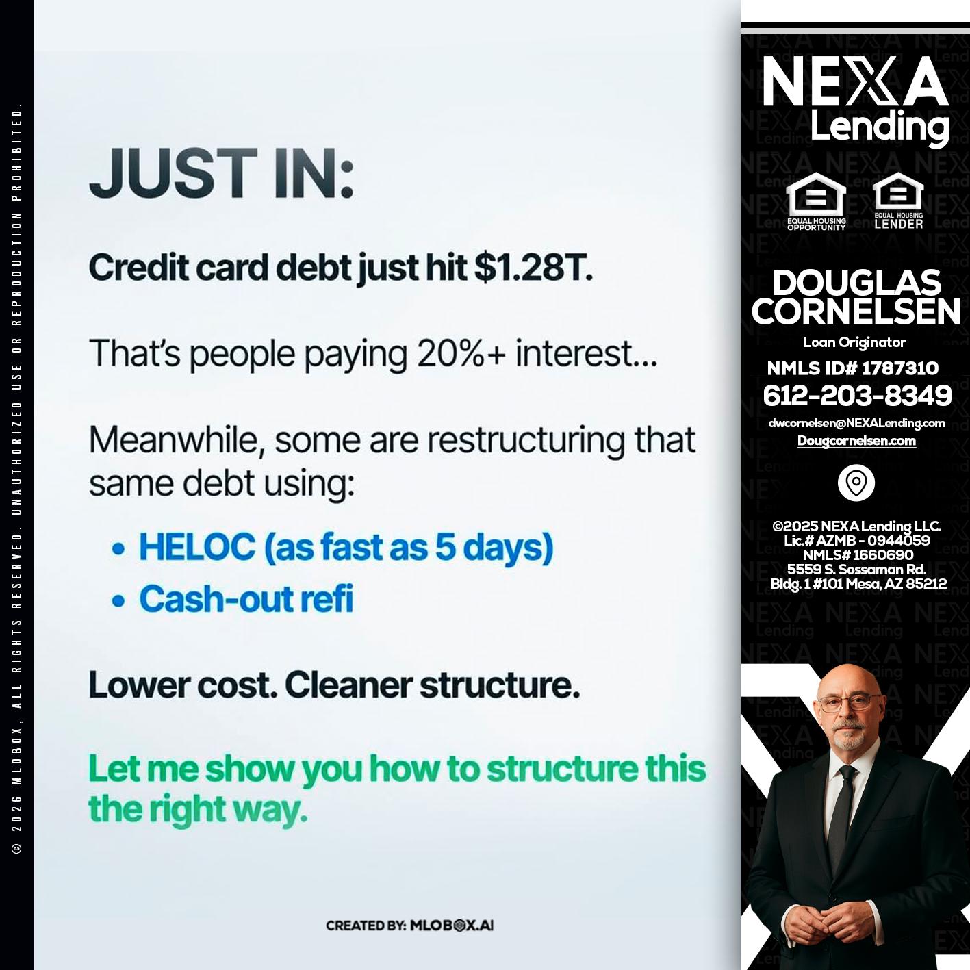 JUST IN - Douglas Cornelsen -Loan Originator