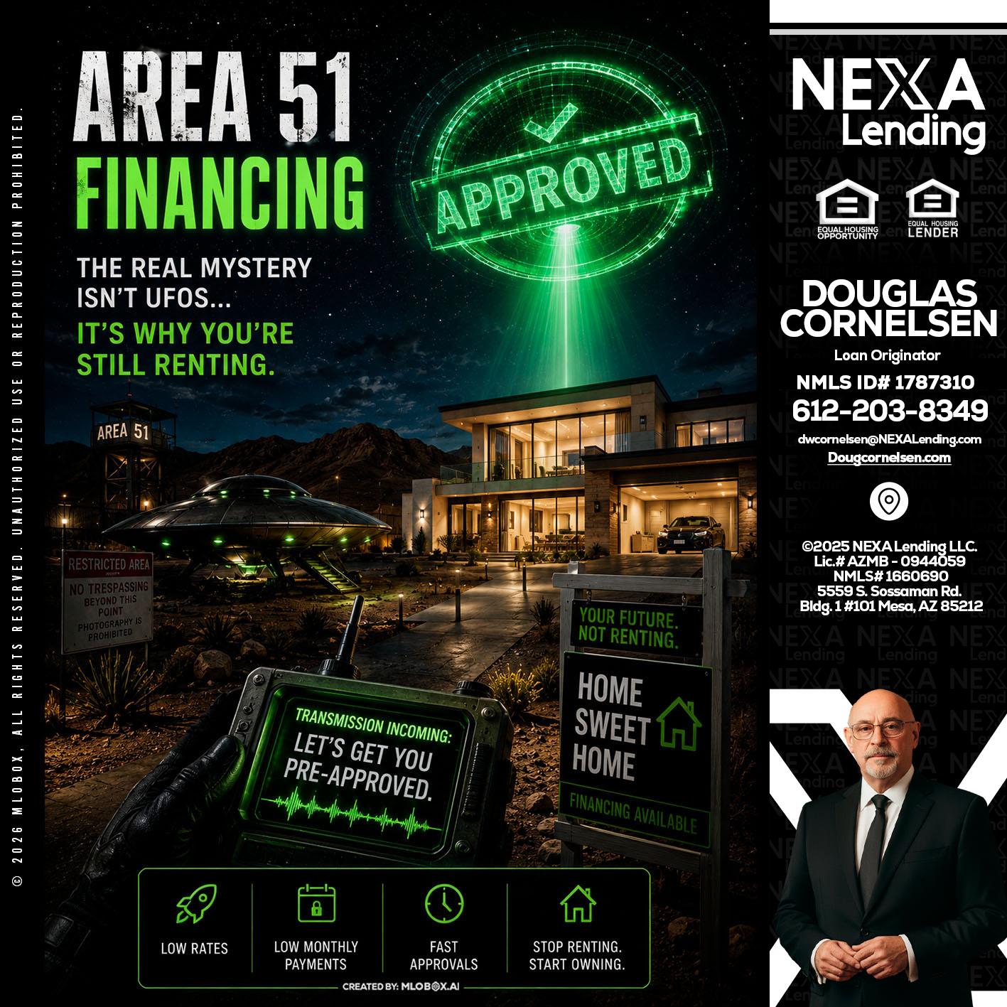 AREA 51 - Douglas Cornelsen -Loan Originator