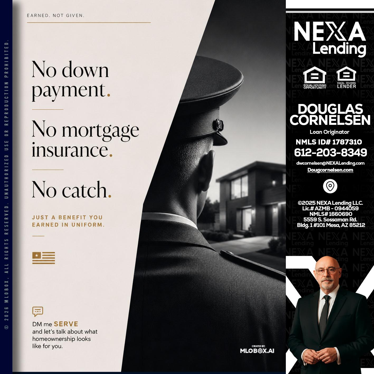 NO DOWN PAYMENT - Douglas Cornelsen -Loan Originator