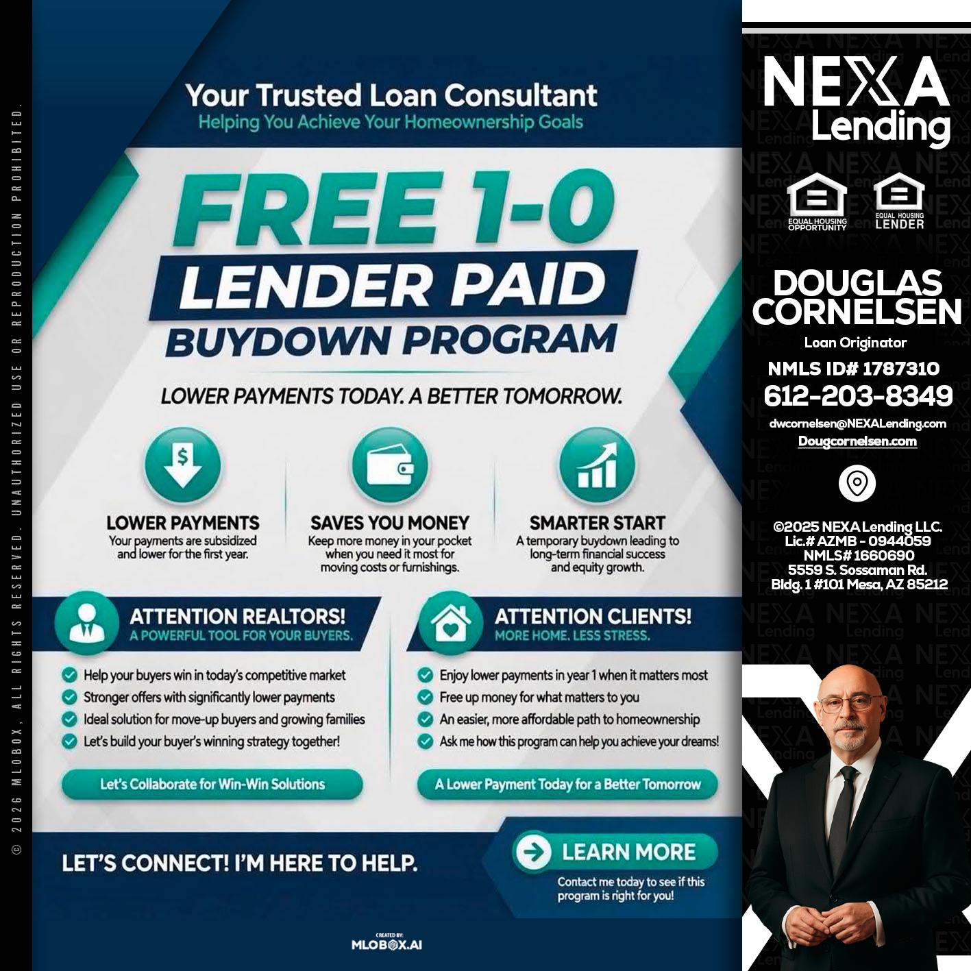FREE 1-0 - Douglas Cornelsen -Loan Originator