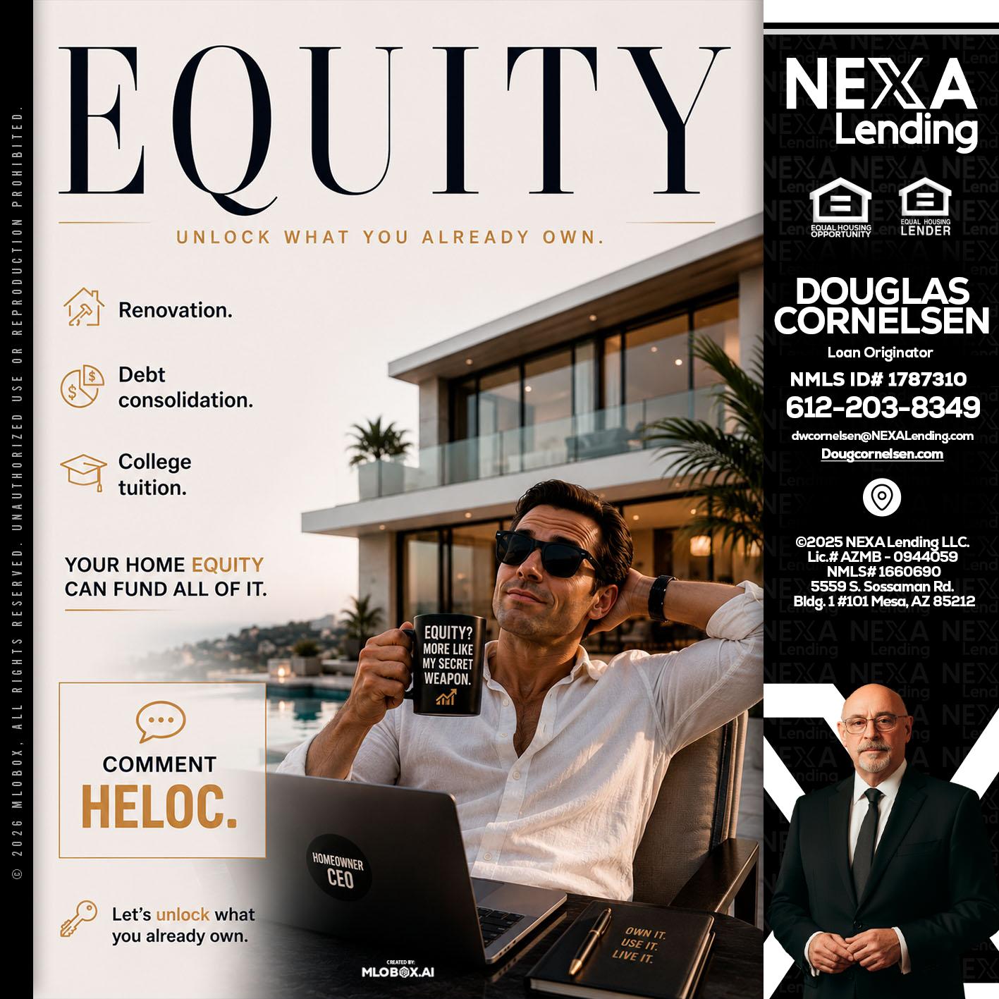 EQUITY - Douglas Cornelsen -Loan Originator
