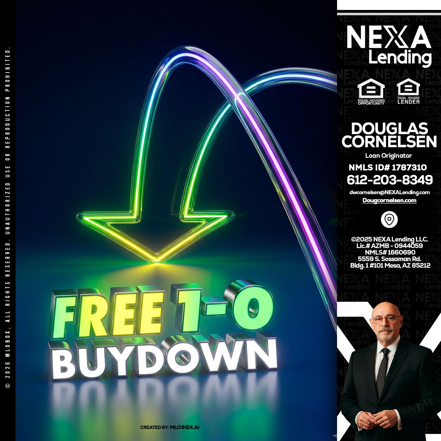 FREE 1-0 BUYDOWN - Douglas Cornelsen -Loan Originator