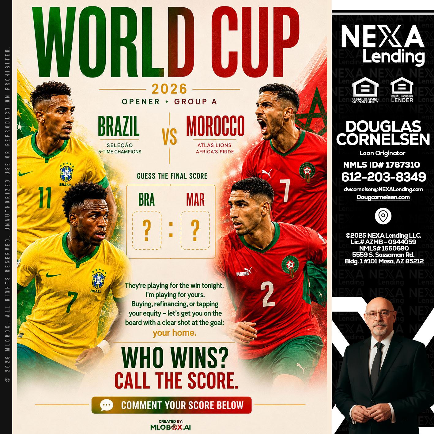 WORLD CUP - Douglas Cornelsen -Loan Originator