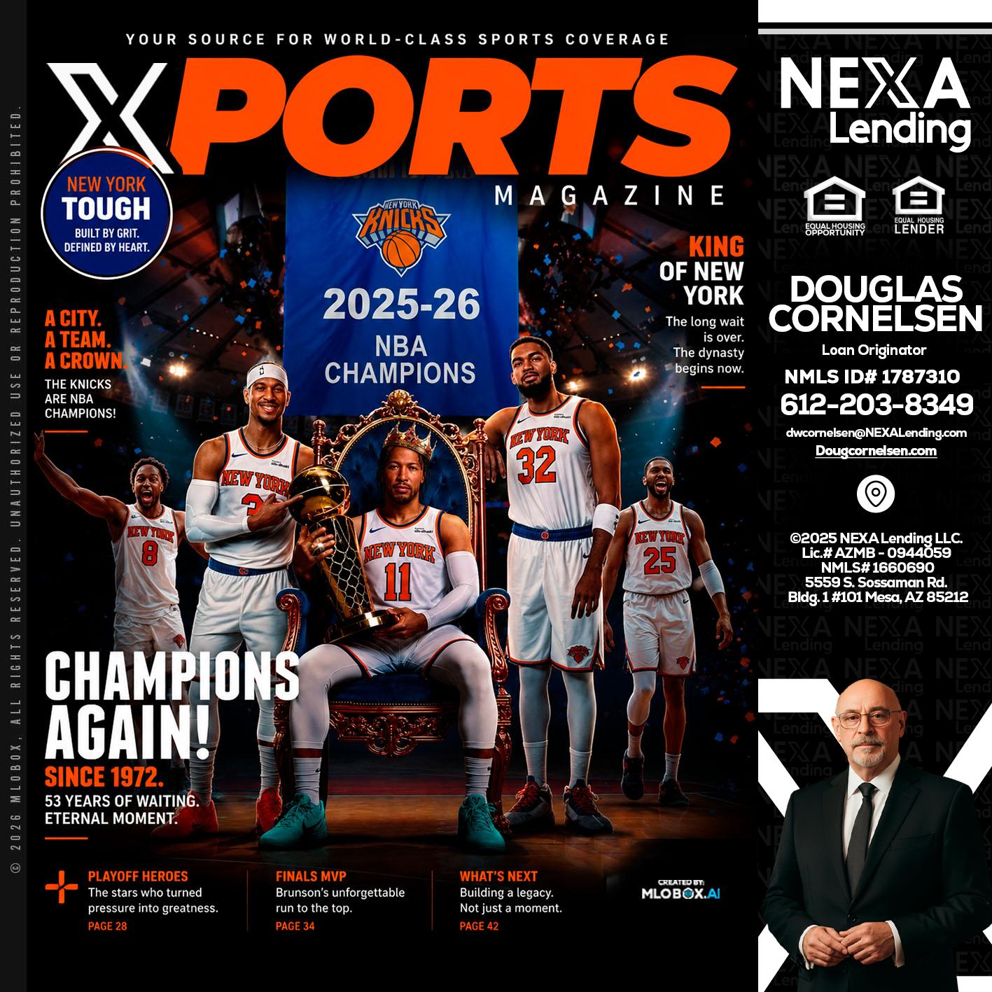 XPORTS MAGAZINE - Douglas Cornelsen -Loan Originator