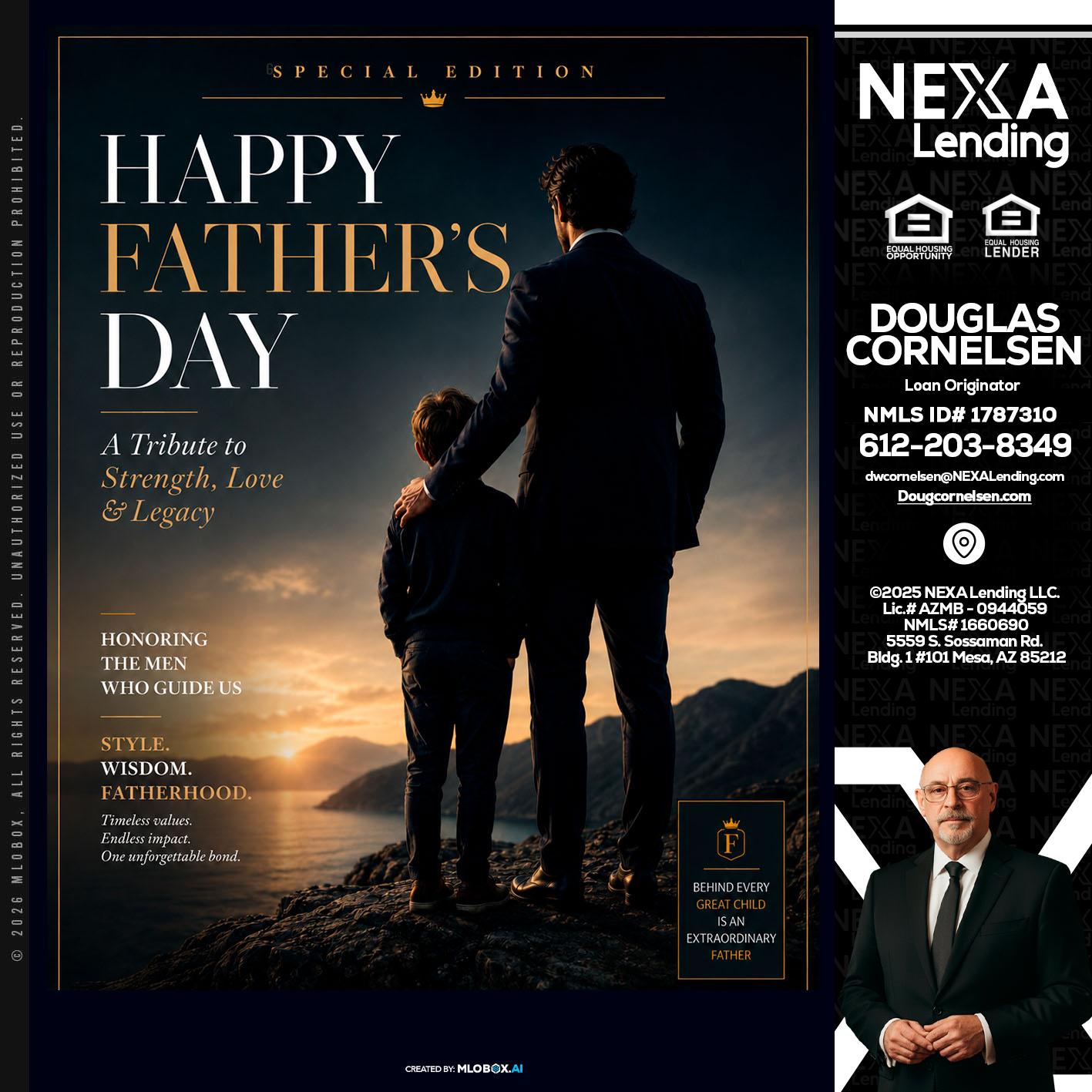 HAPPY FATHERS DAY - Douglas Cornelsen -Loan Originator