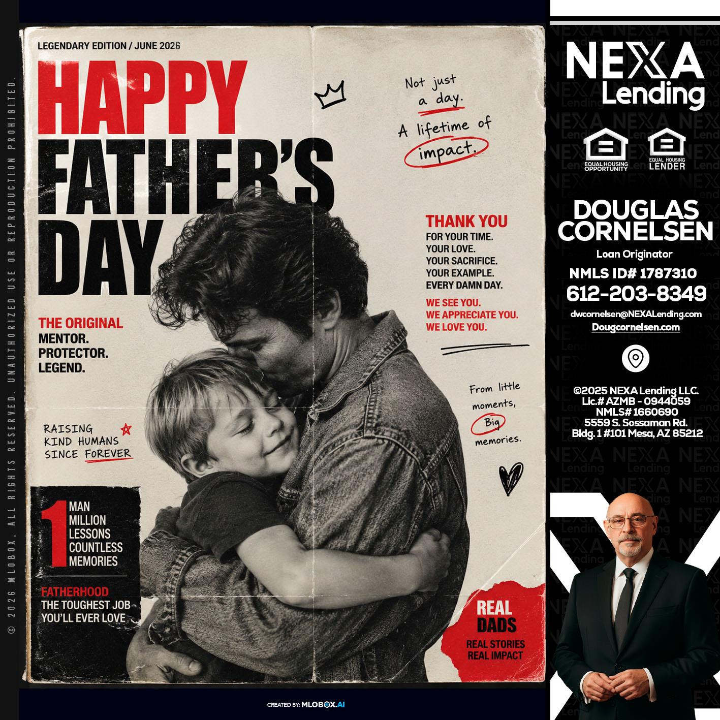 HAPPY FATHERS DAY - Douglas Cornelsen -Loan Originator