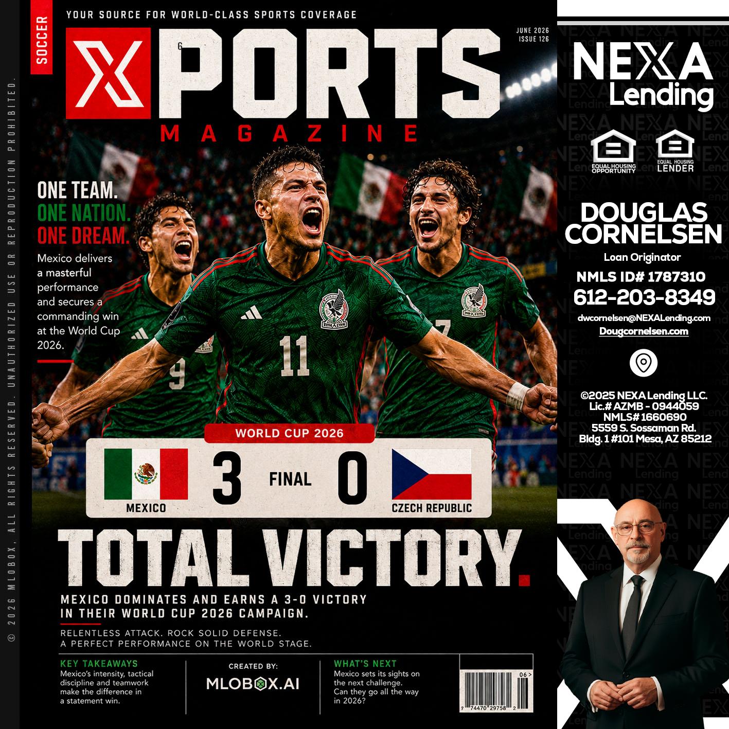 World Cup 2026 MEX 1-0 CZECH - Douglas Cornelsen -Loan Originator
