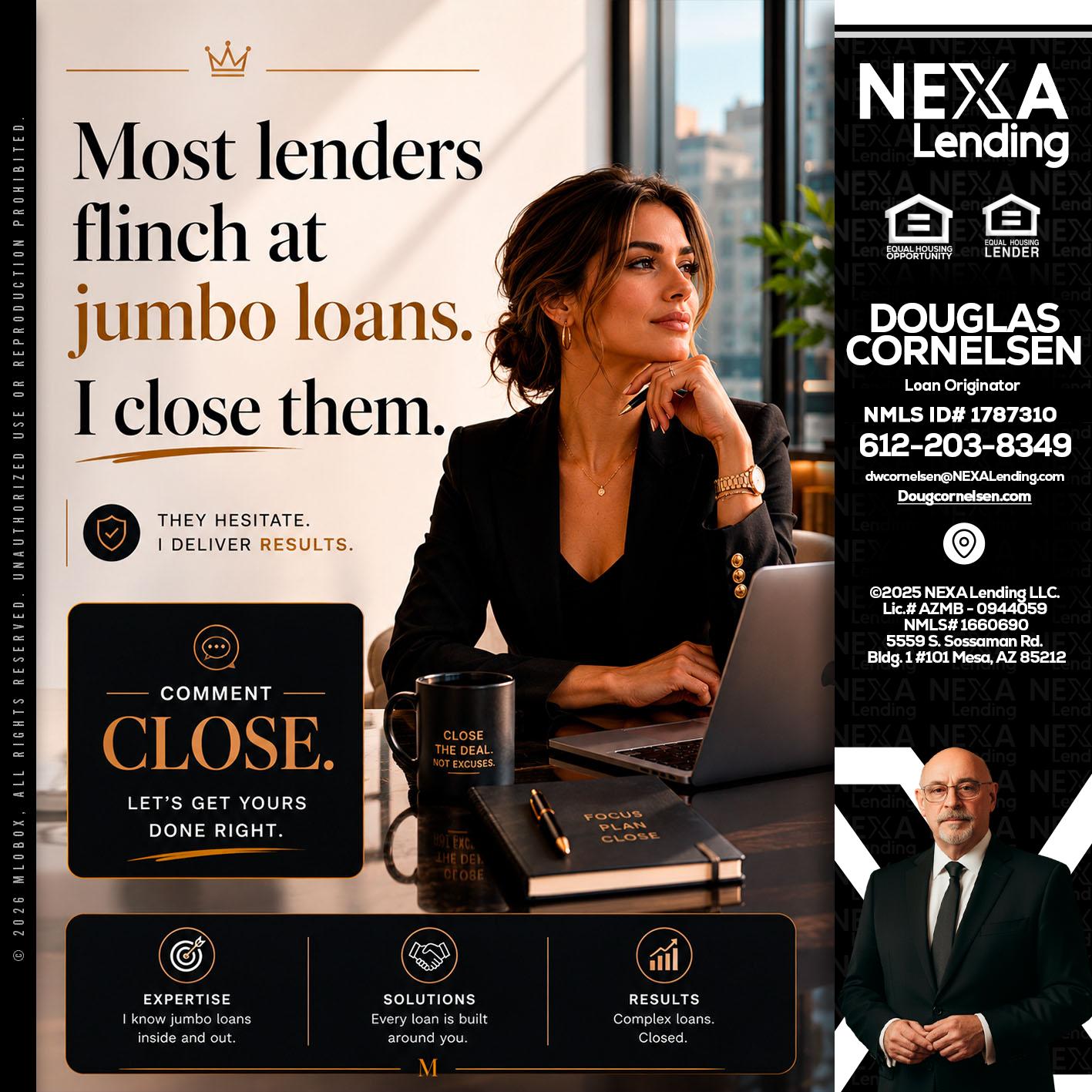 most lenders - Douglas Cornelsen -Loan Originator