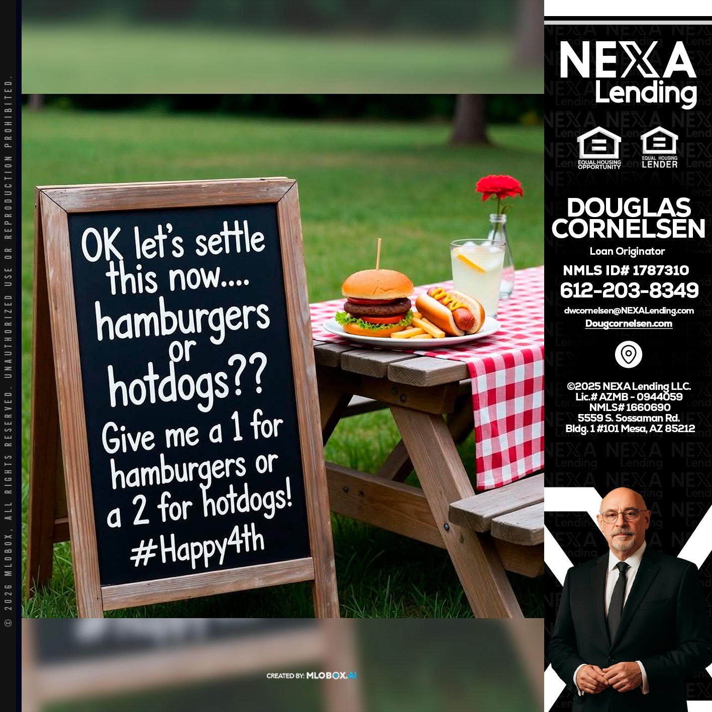 let settle this - Douglas Cornelsen -Loan Originator