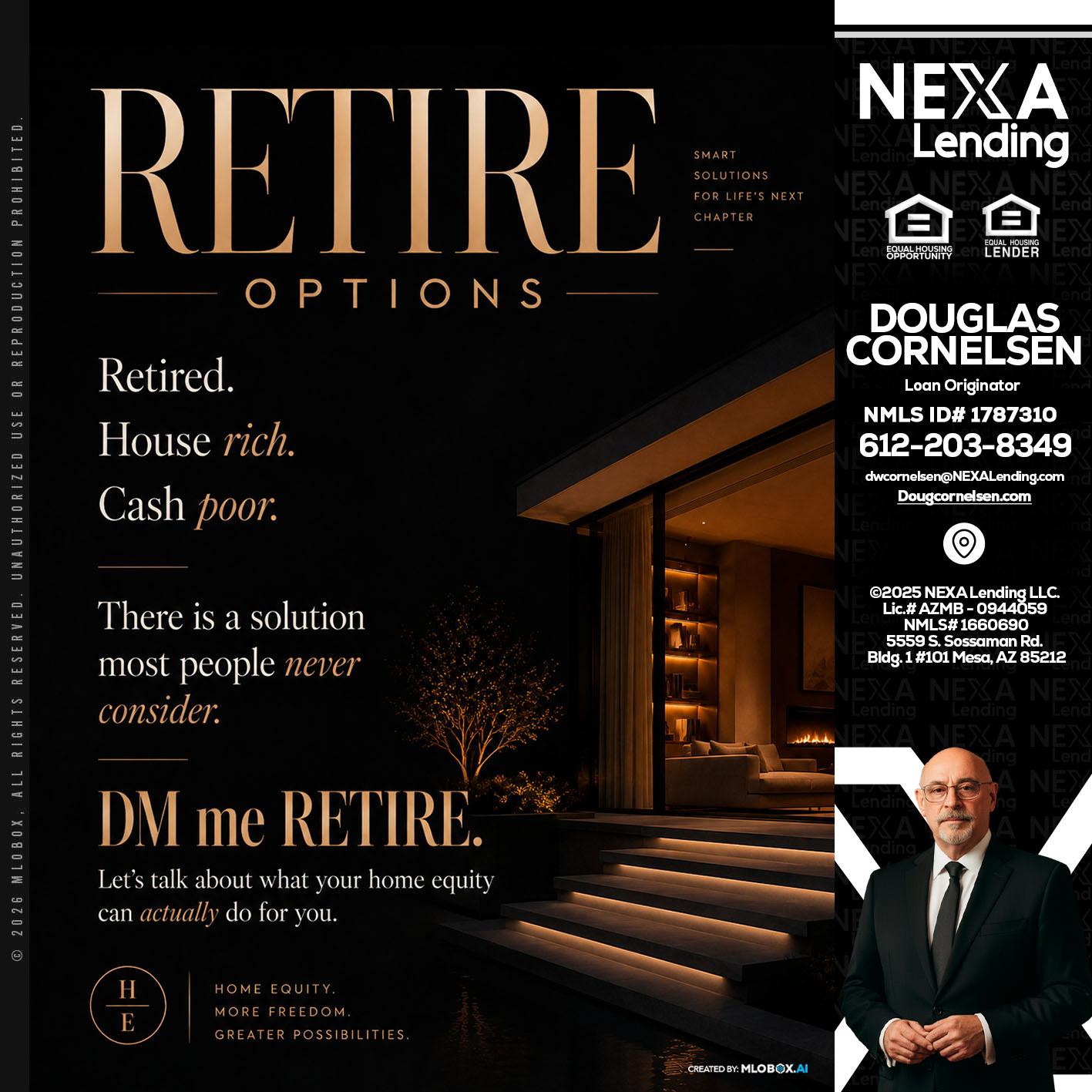 RETIRE LOANS - Douglas Cornelsen -Loan Originator
