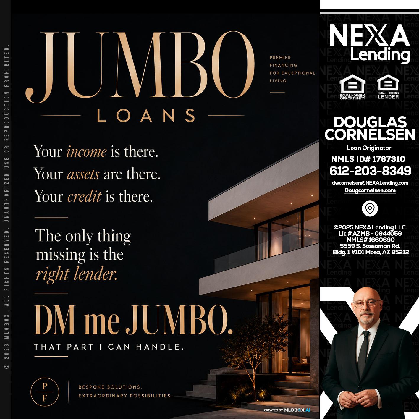 JUMBO LOANS - Douglas Cornelsen -Loan Originator