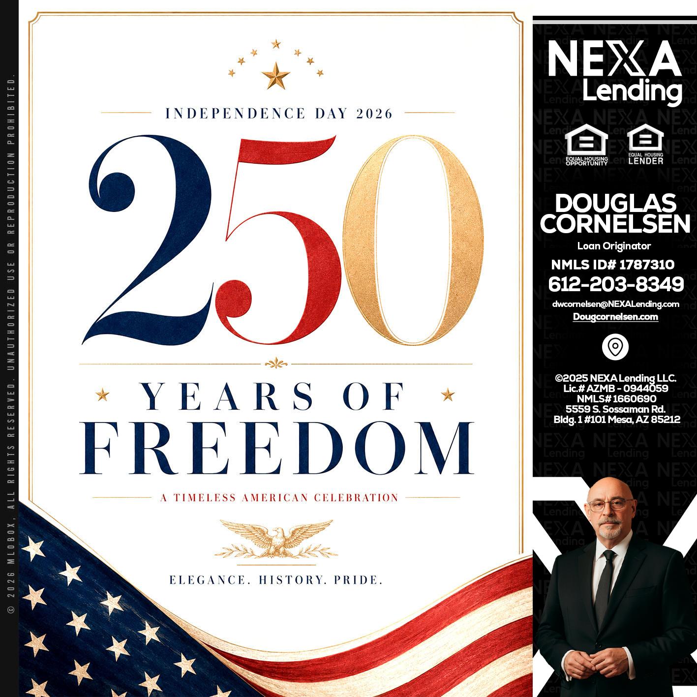 250 YEARS - Douglas Cornelsen -Loan Originator