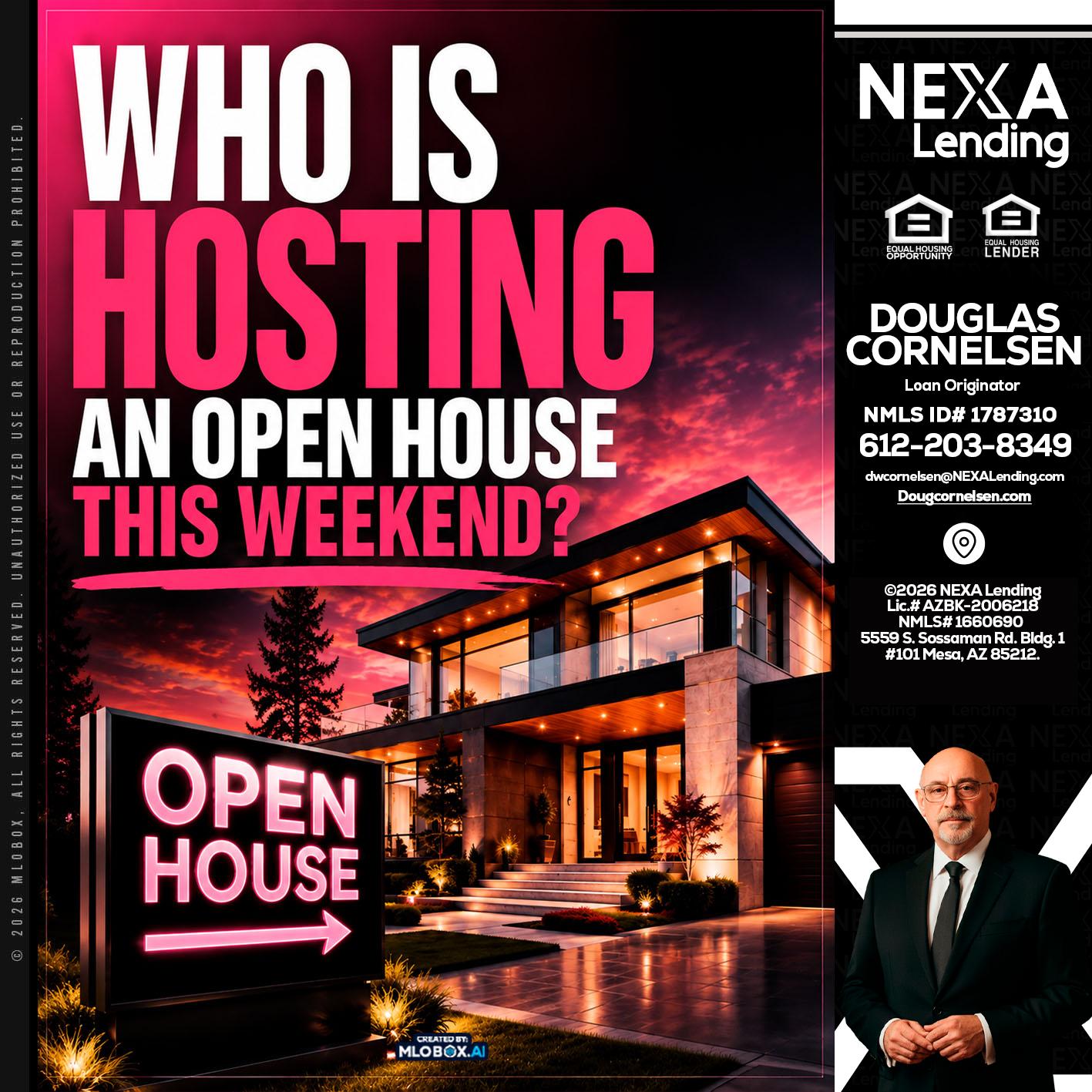 who's is hosting - Douglas Cornelsen -Loan Originator