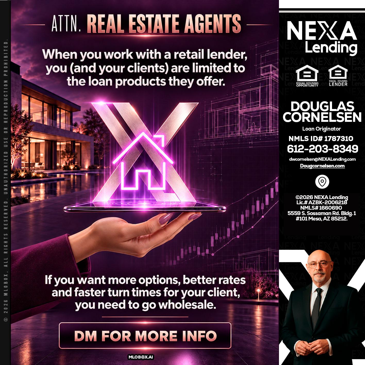 REAL ESTATE AGENTS - Douglas Cornelsen -Loan Originator
