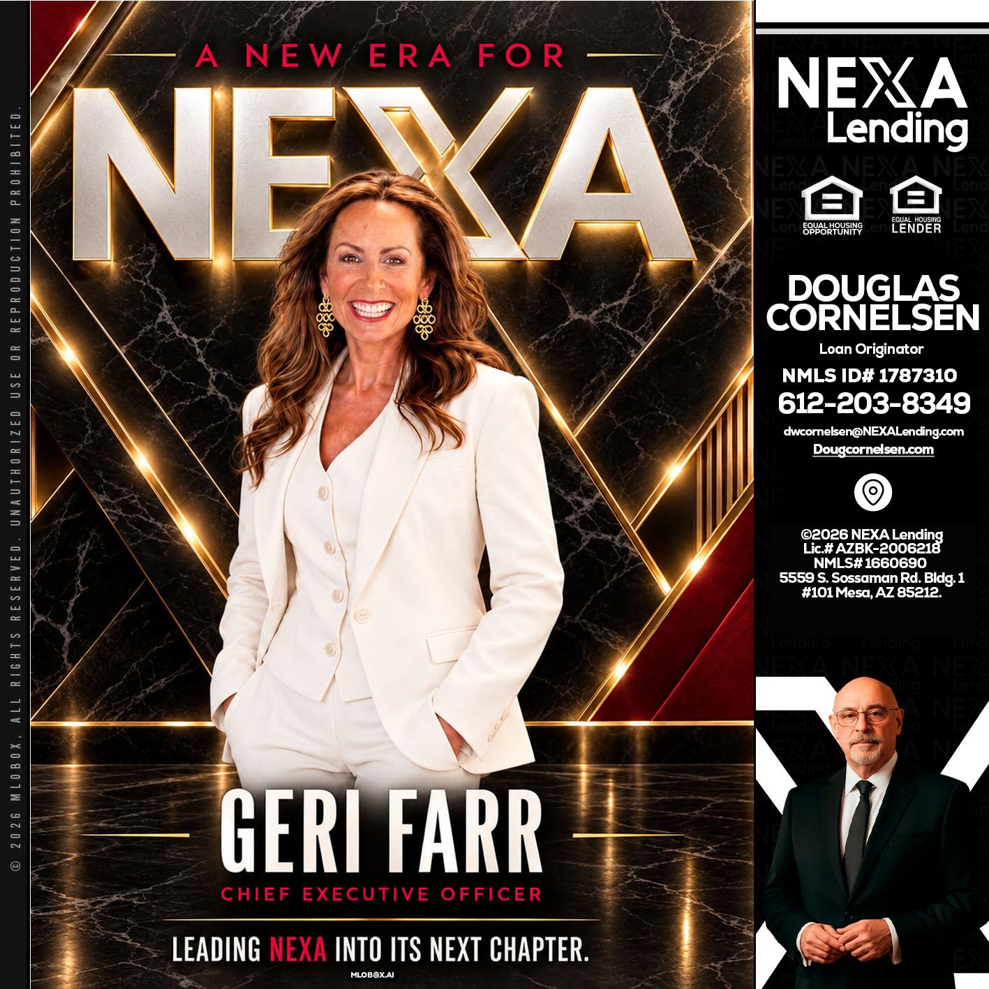 GERI FARR - Douglas Cornelsen -Loan Originator