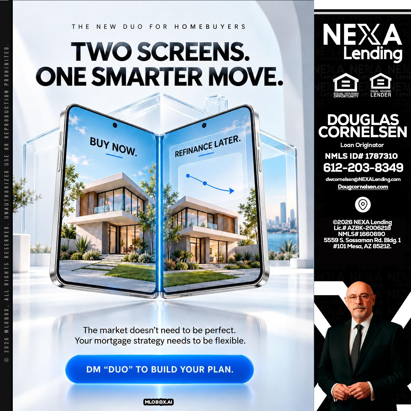 TWO SCREENS - Douglas Cornelsen -Loan Originator