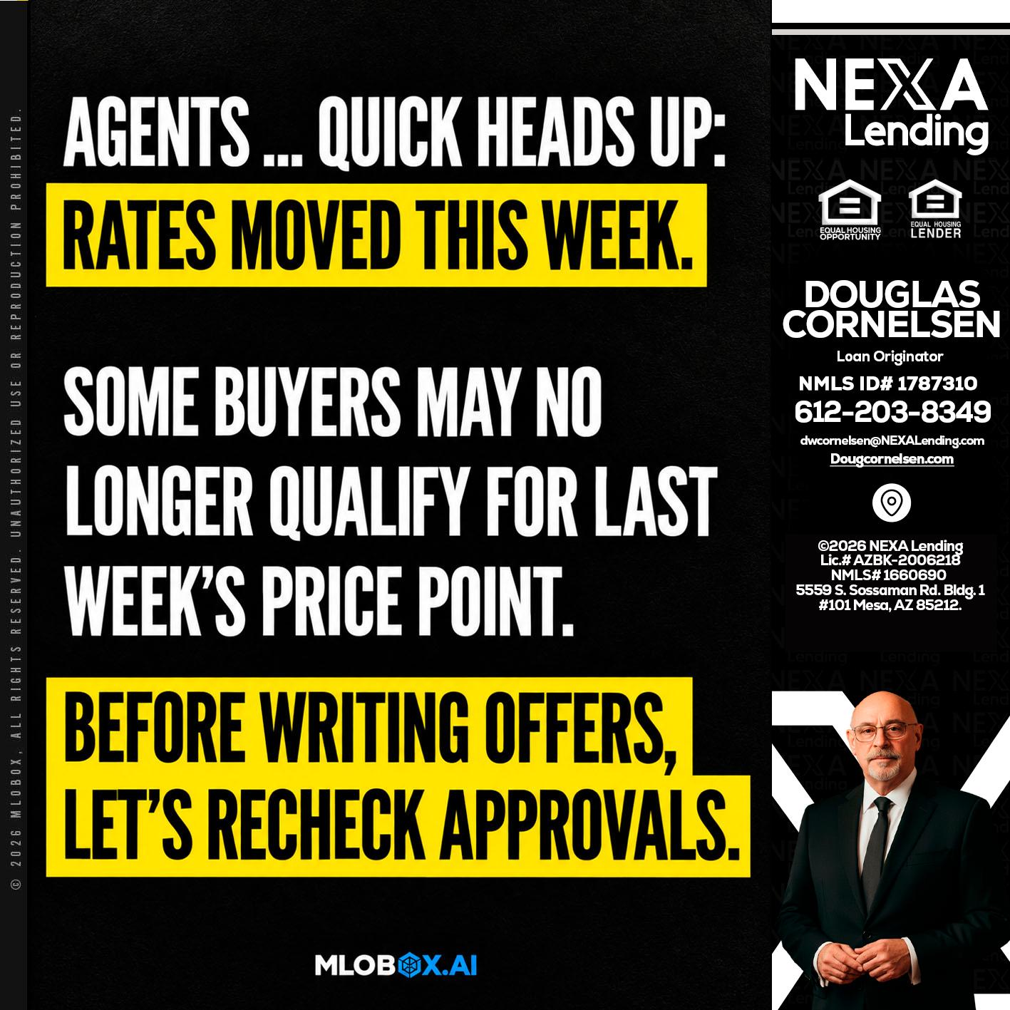 AGENTS QUICK - Douglas Cornelsen -Loan Originator