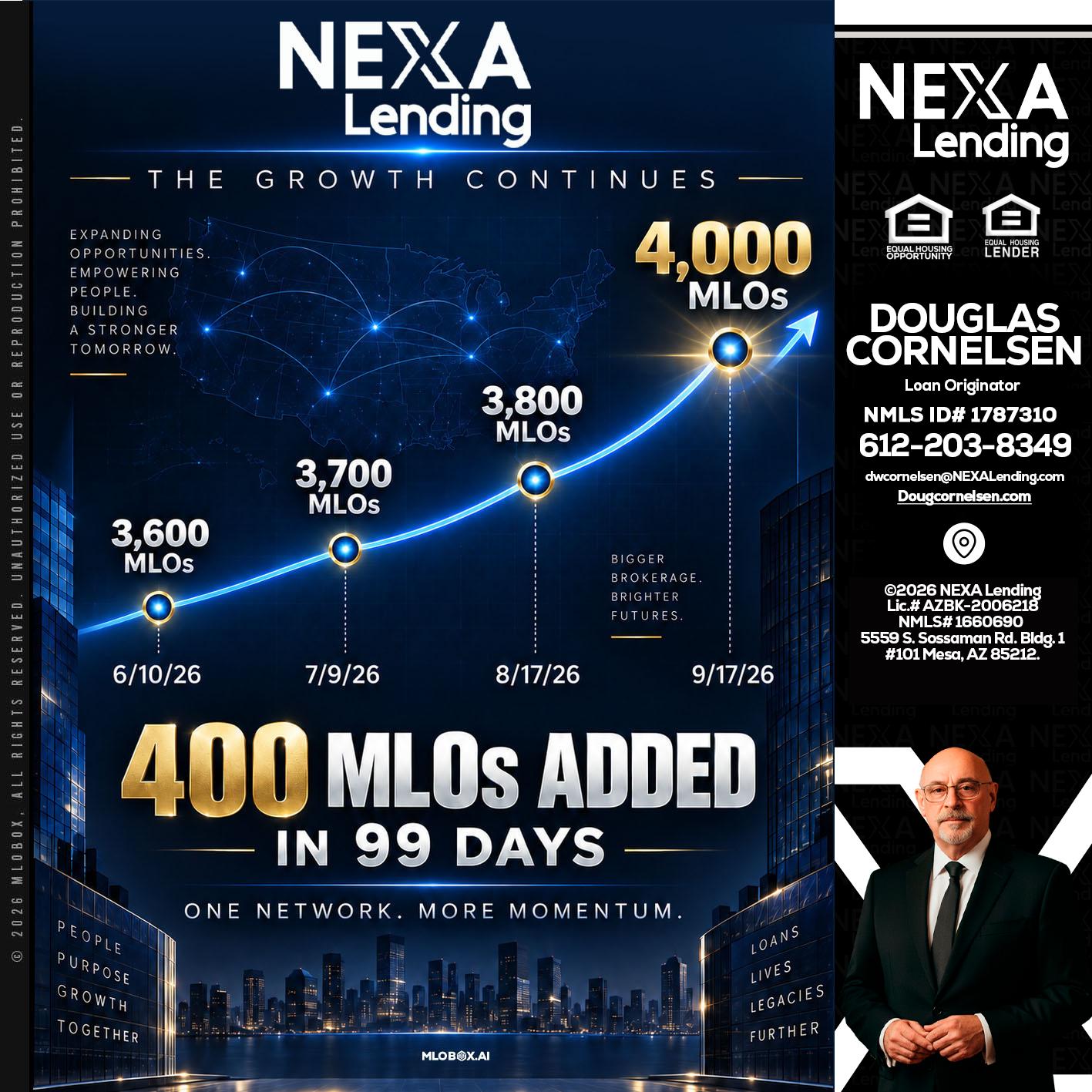 NEXA Lending 4000 MLOs - Douglas Cornelsen -Loan Originator