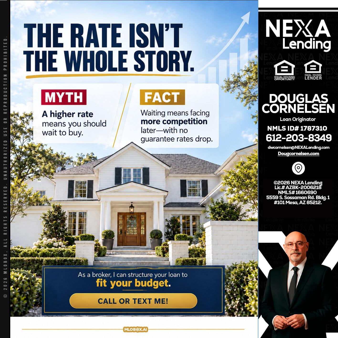THE RATE ISNT - Douglas Cornelsen -Loan Originator