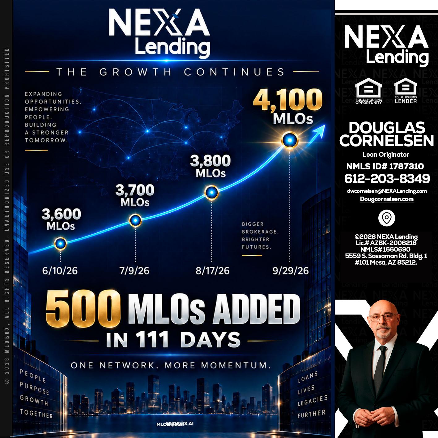 4,100 MLOs - Douglas Cornelsen -Loan Originator