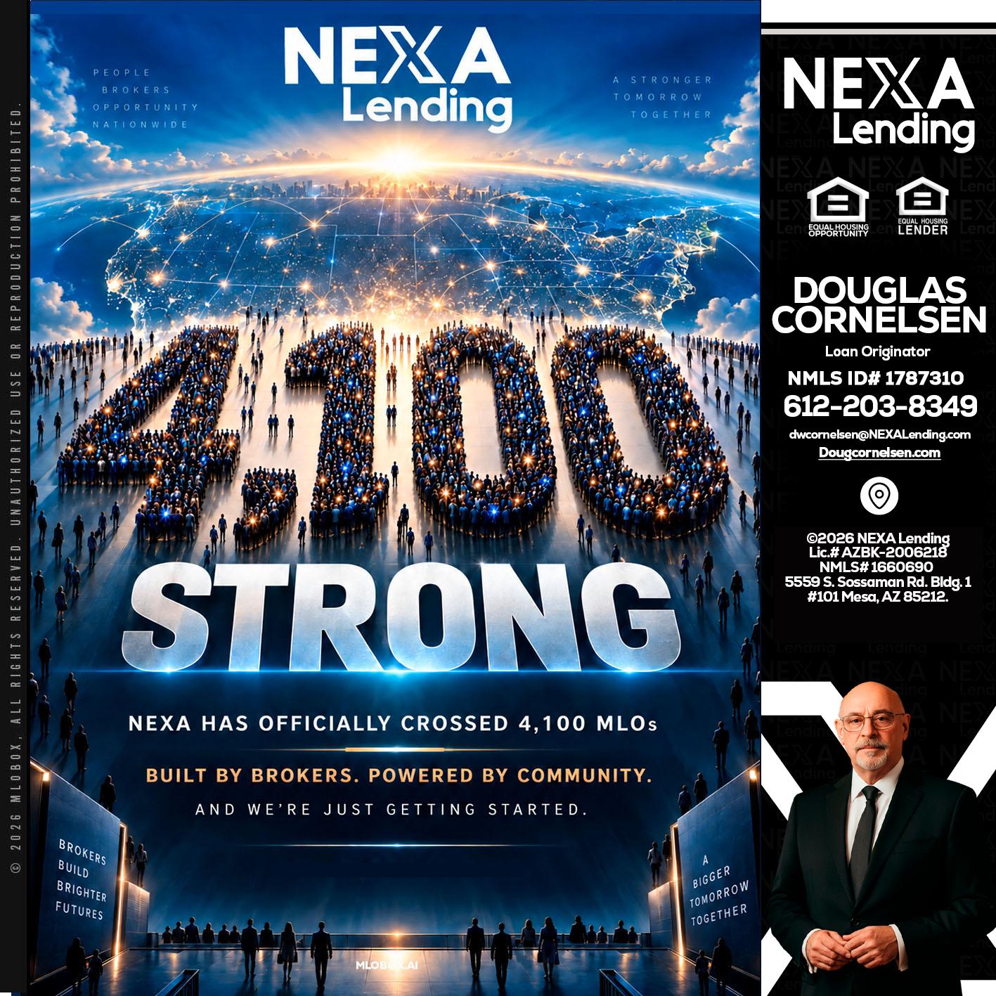 4,100 MLOs - Douglas Cornelsen -Loan Originator