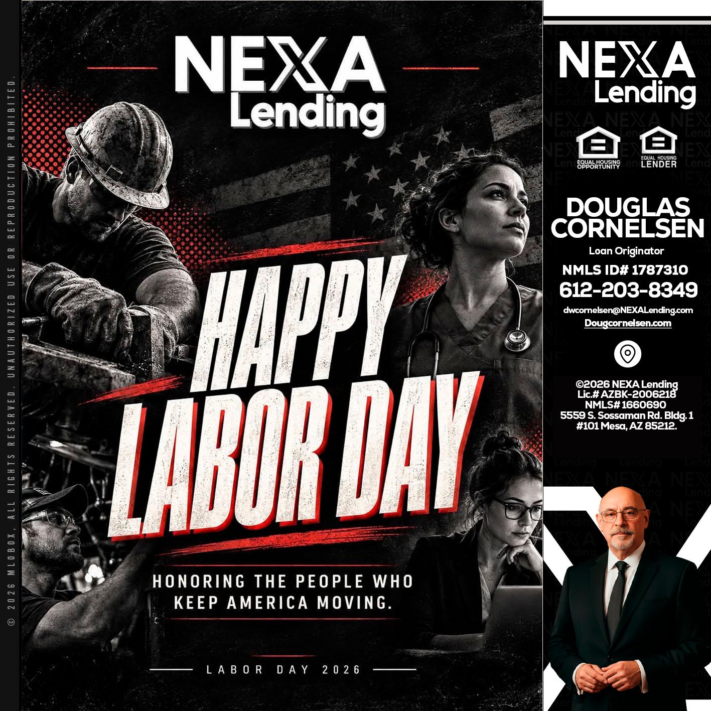 LABOR DAY - Douglas Cornelsen -Loan Originator