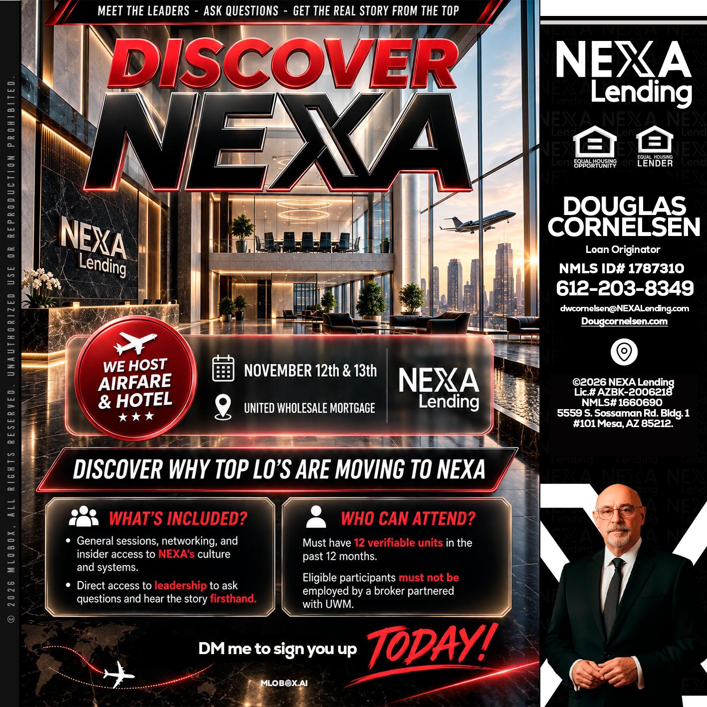 DISCOVER NEXA - Douglas Cornelsen -Loan Originator