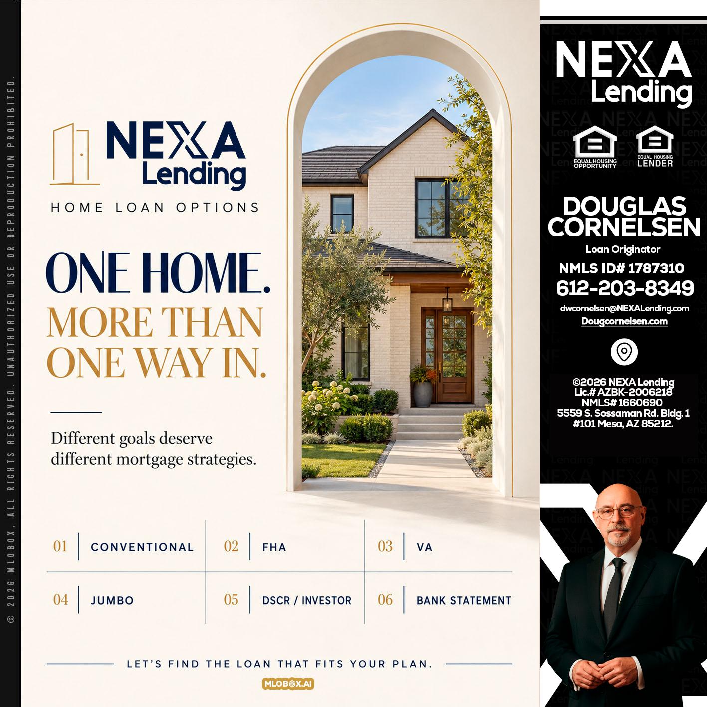 ONE HOME - Douglas Cornelsen -Loan Originator