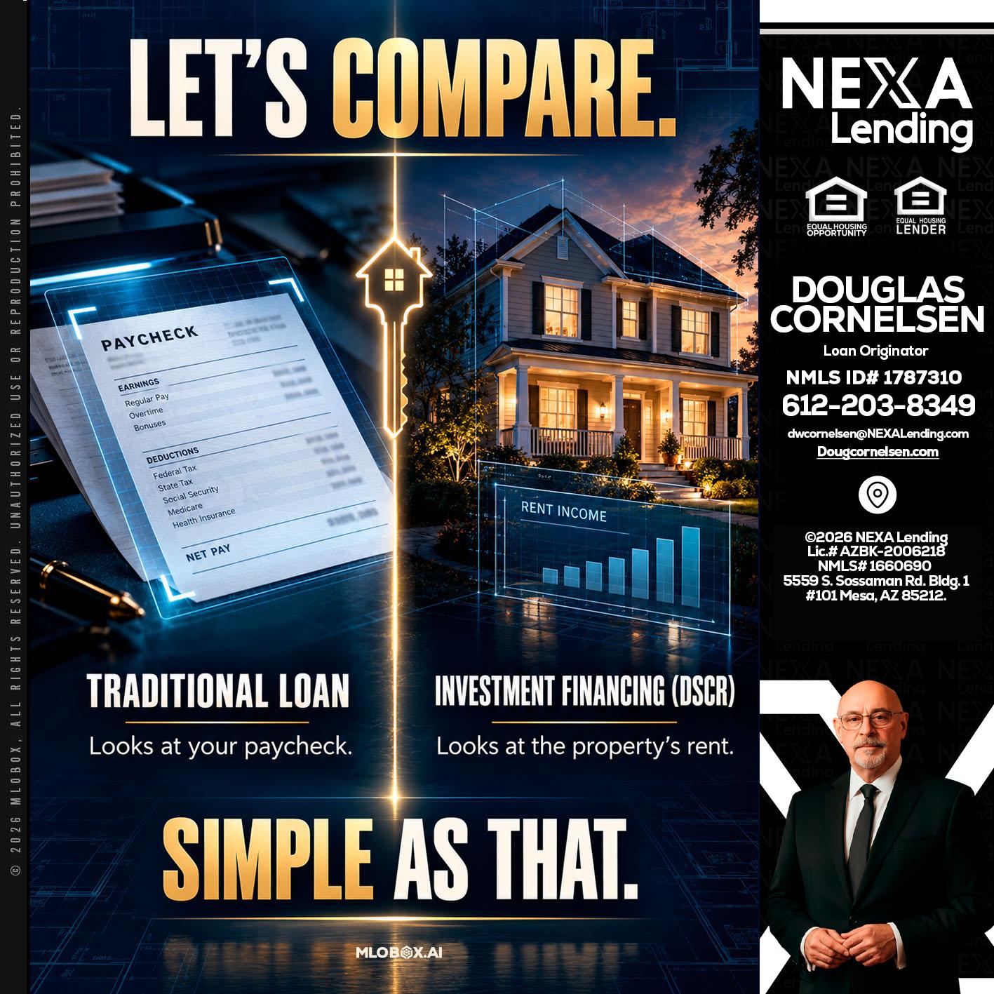 lets compare - Douglas Cornelsen -Loan Originator
