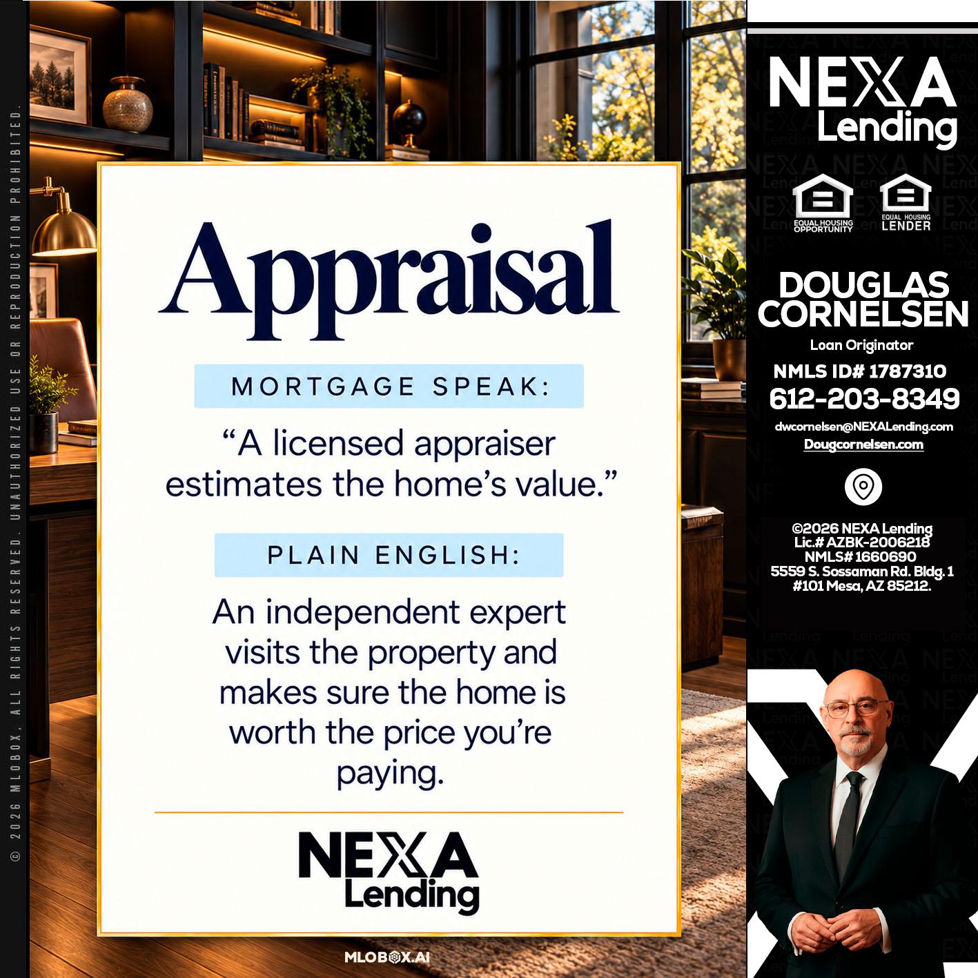 appraisal - Douglas Cornelsen -Loan Originator