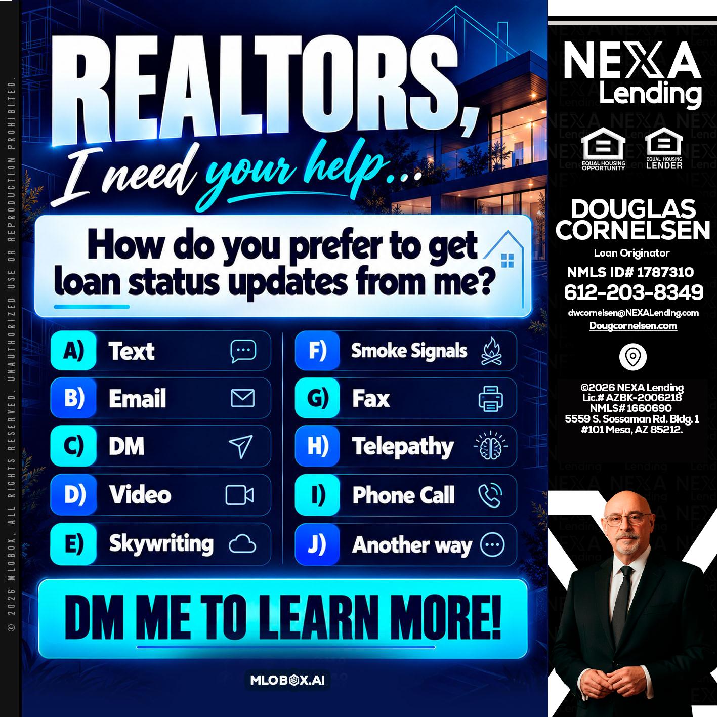 REALTORS - Douglas Cornelsen -Loan Originator