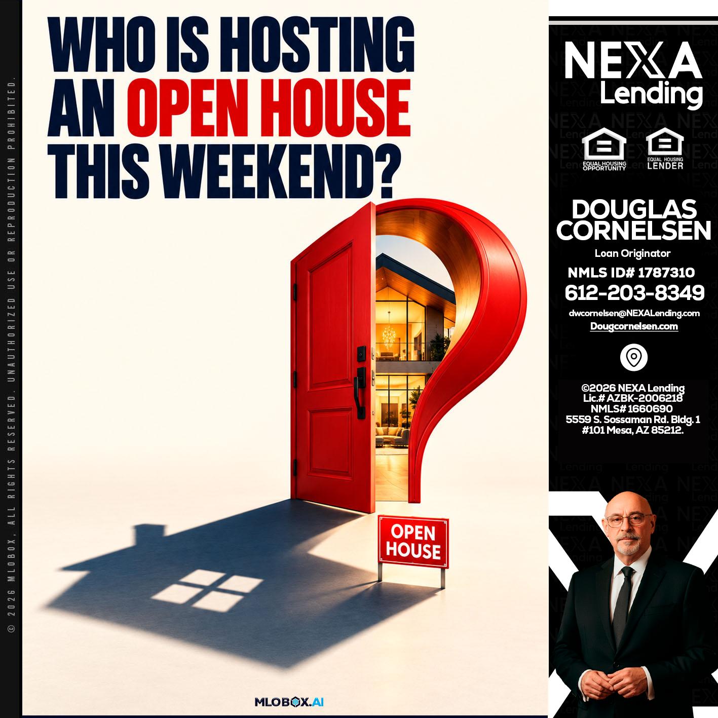 who is hosting - Douglas Cornelsen -Loan Originator