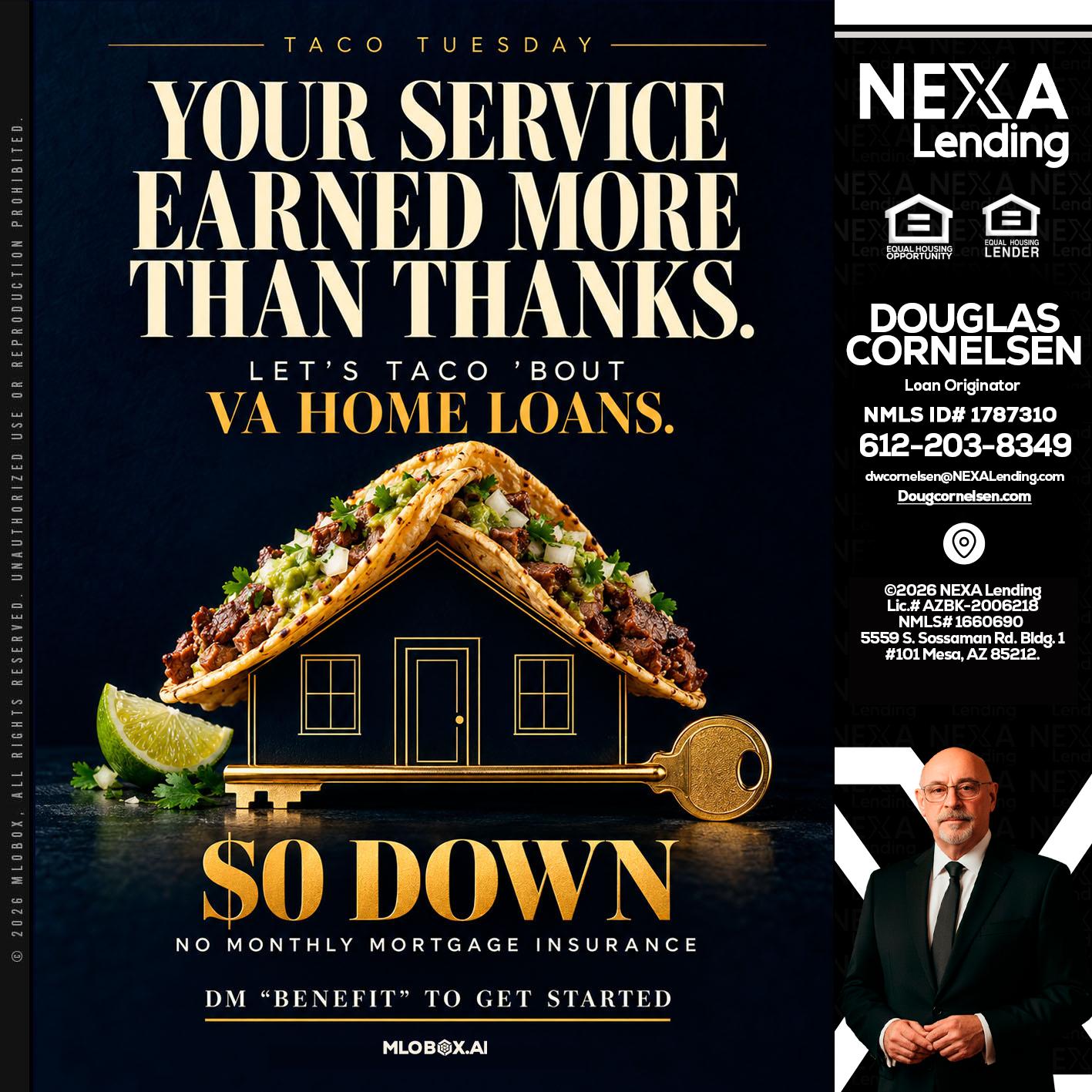 TACO TUESDAY - Douglas Cornelsen -Loan Originator
