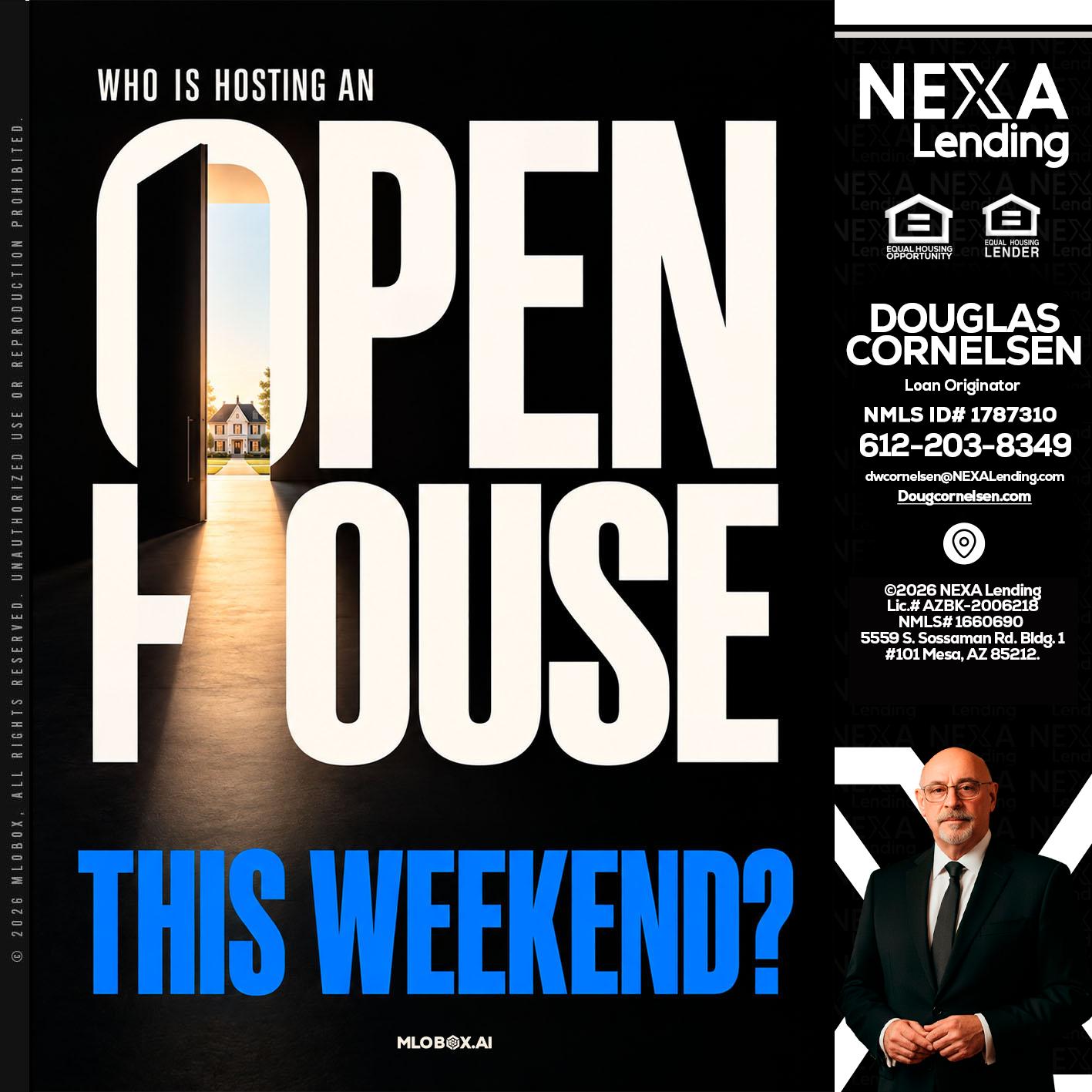 OPEN HOUSE - Douglas Cornelsen -Loan Originator