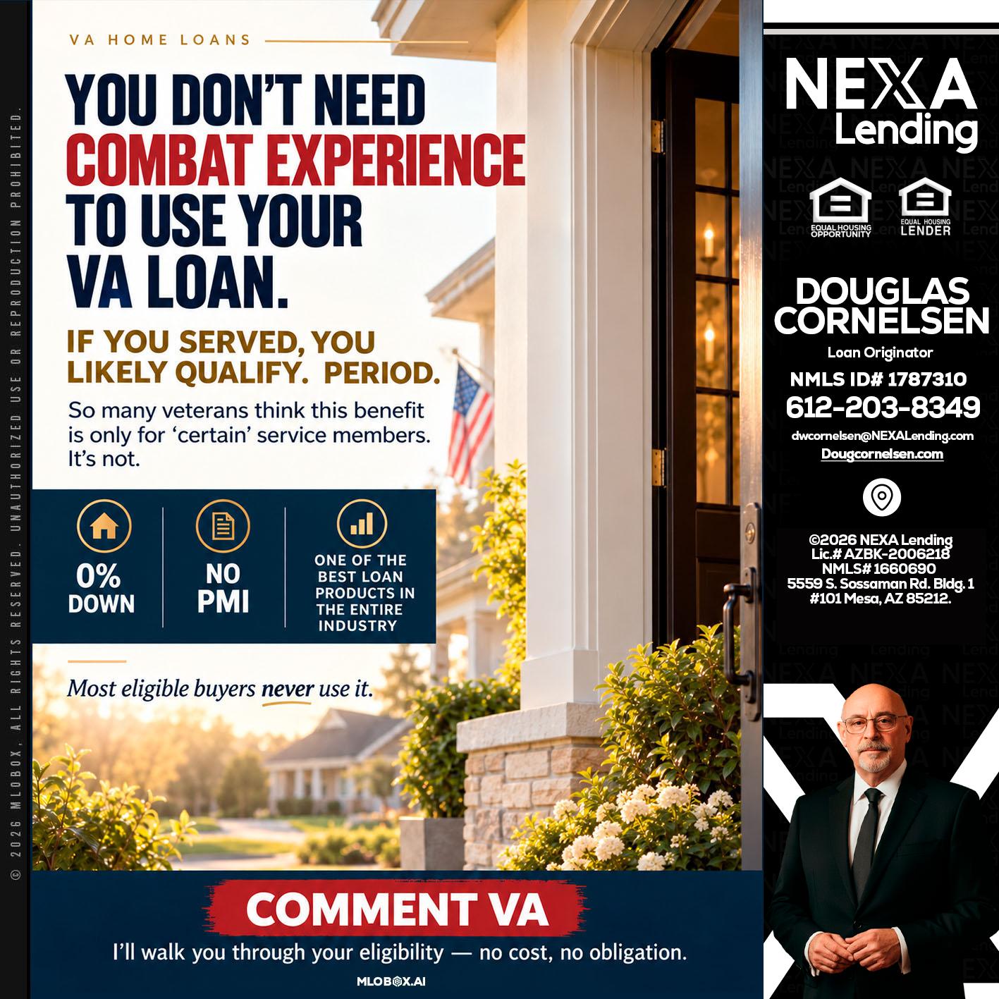 YOU DONT NEED - Douglas Cornelsen -Loan Originator